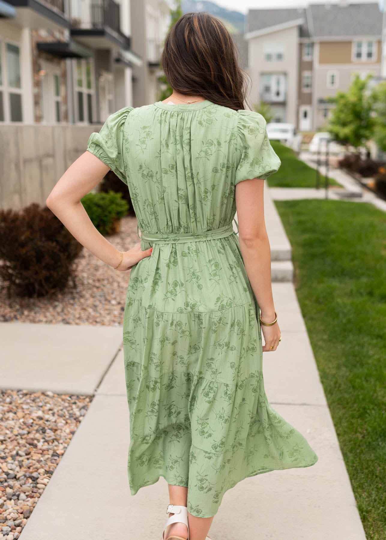 Dannah Green Button Up Dress