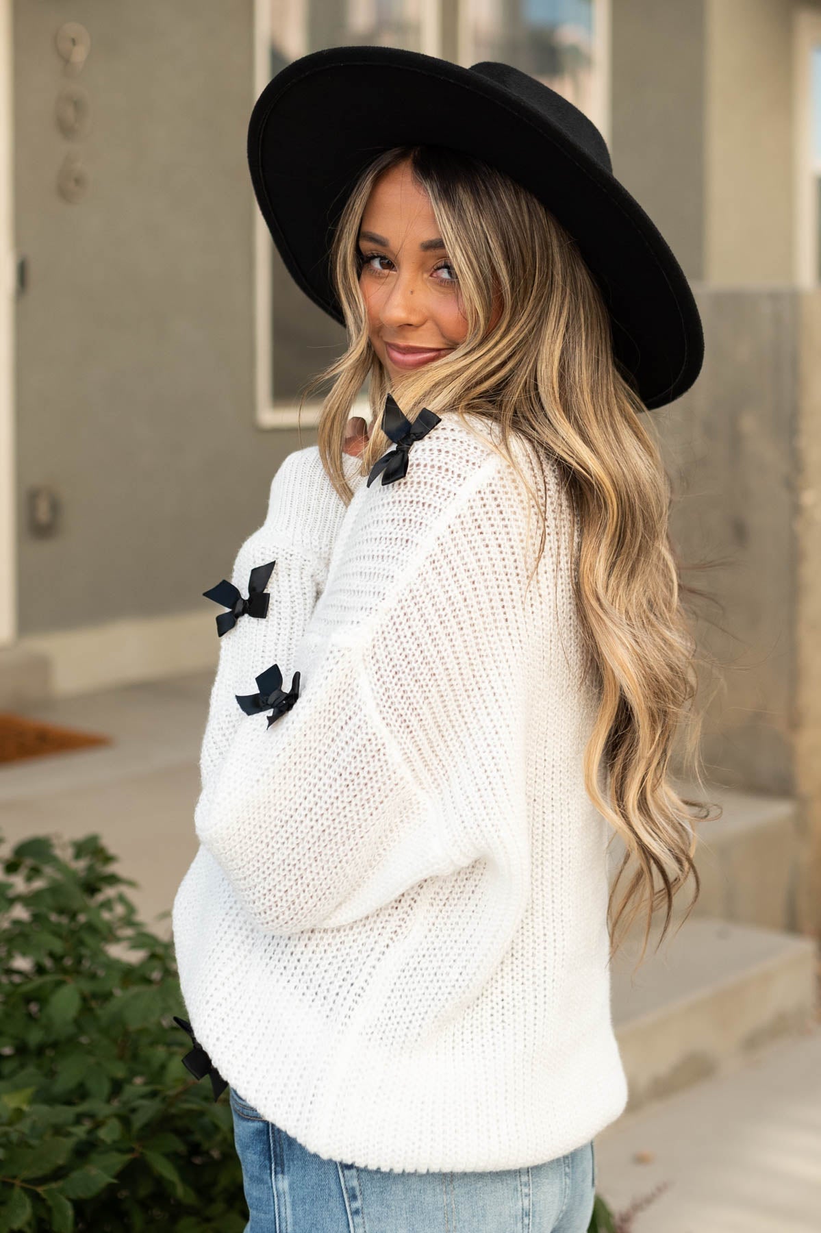 Darcie White Sweater