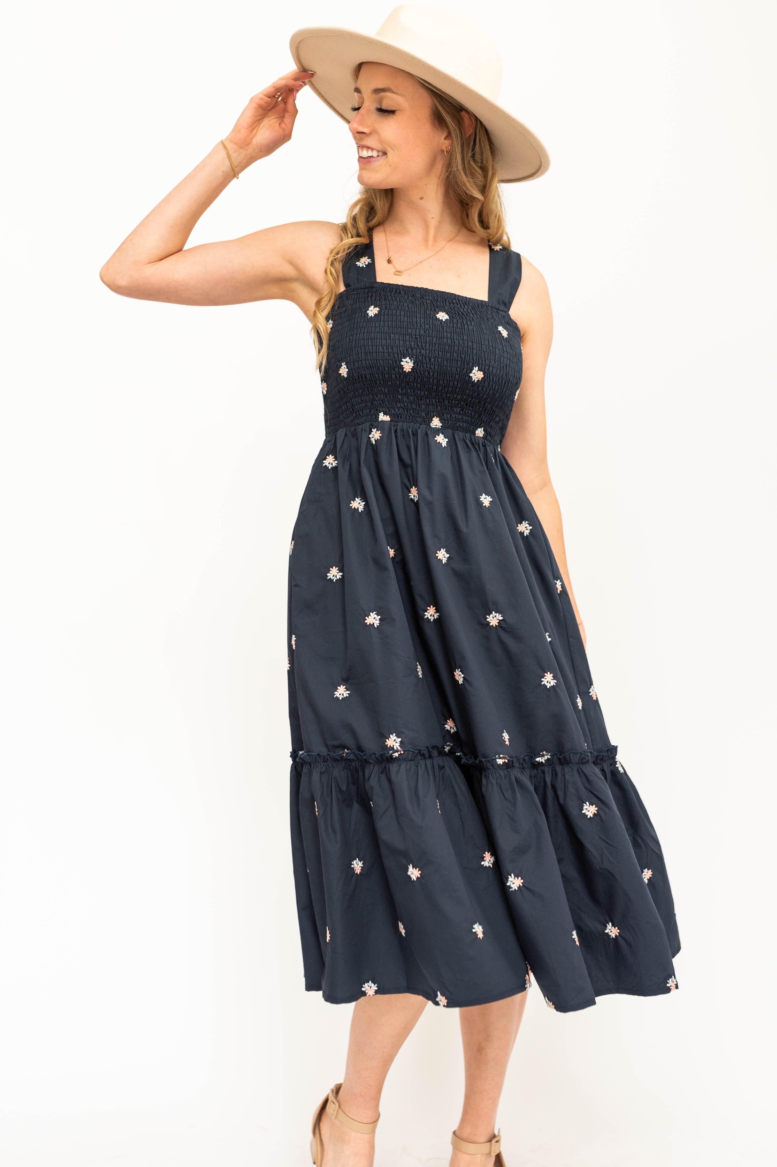 Darcy Navy Floral Dress
