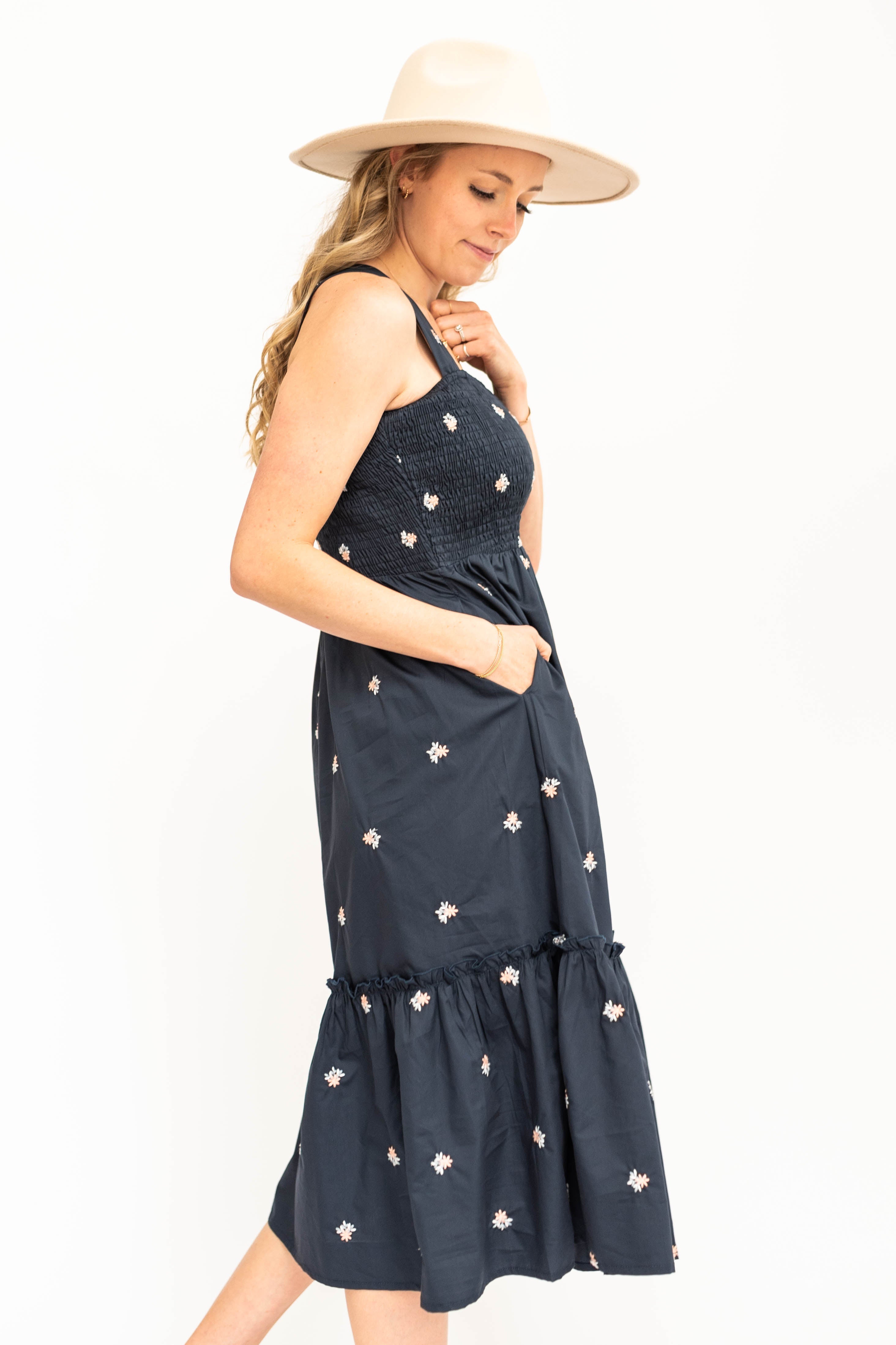 Darcy Navy Floral Dress