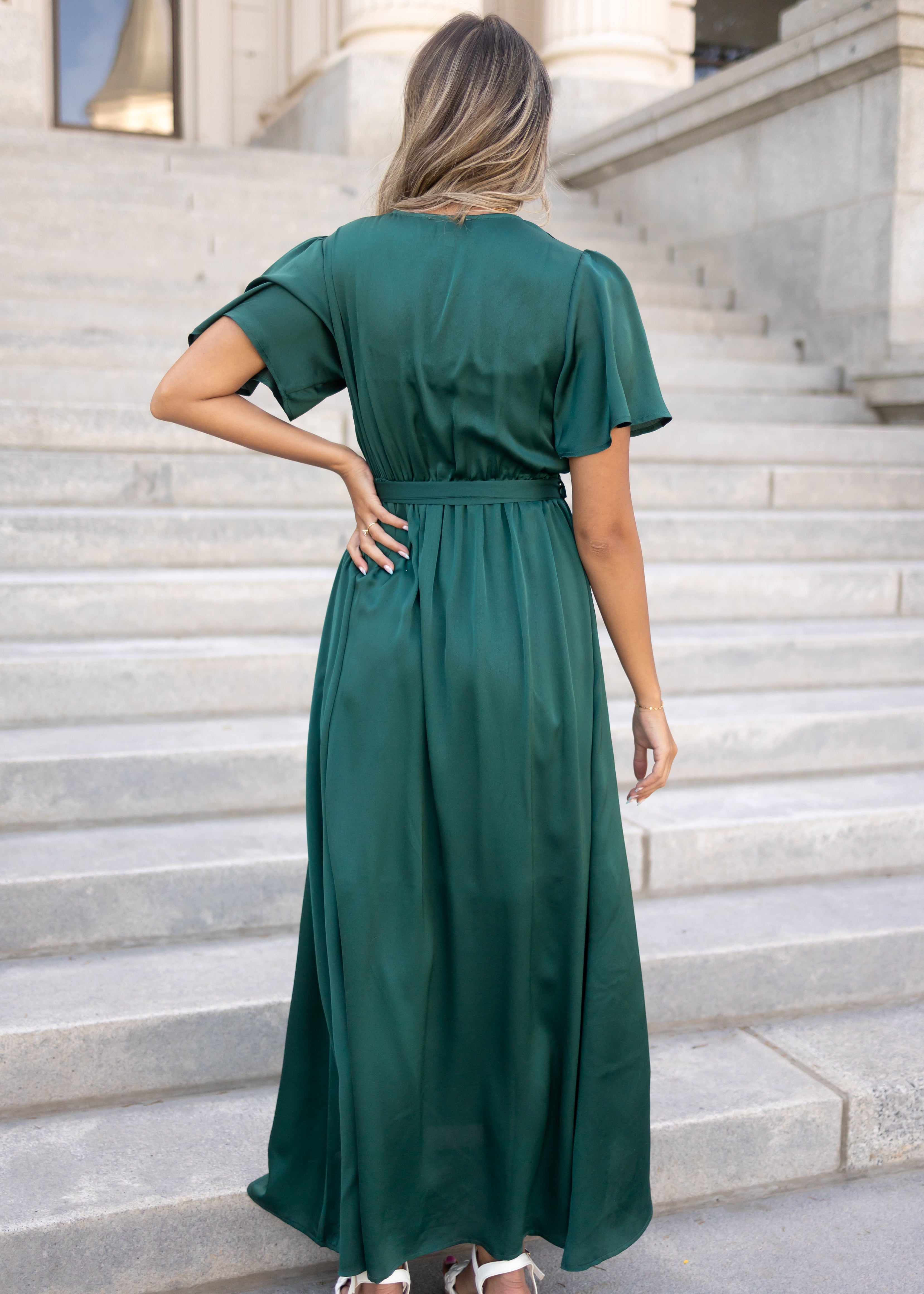 Demetria Hunter Green Dress