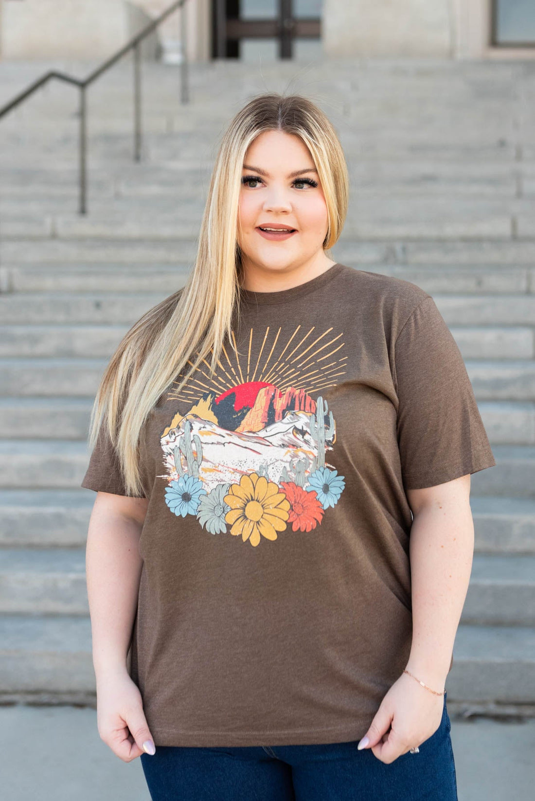 Desert Sunset Brown Tee