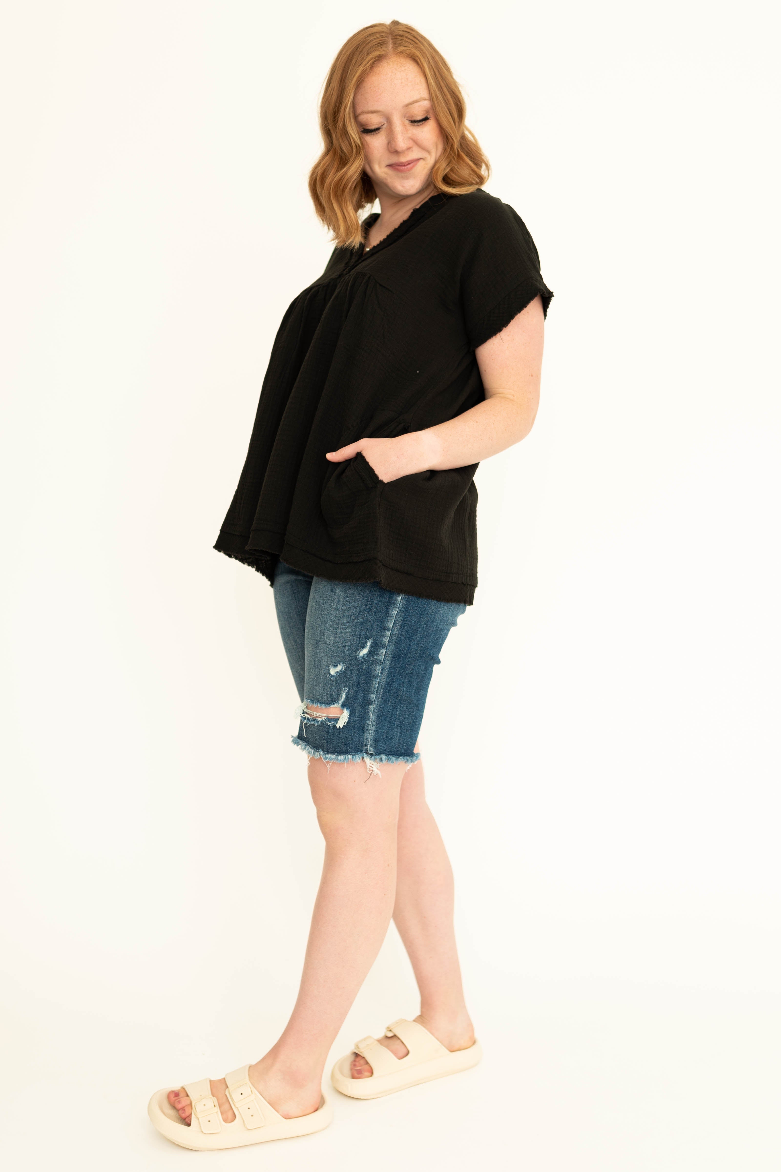 Desiree Black Top