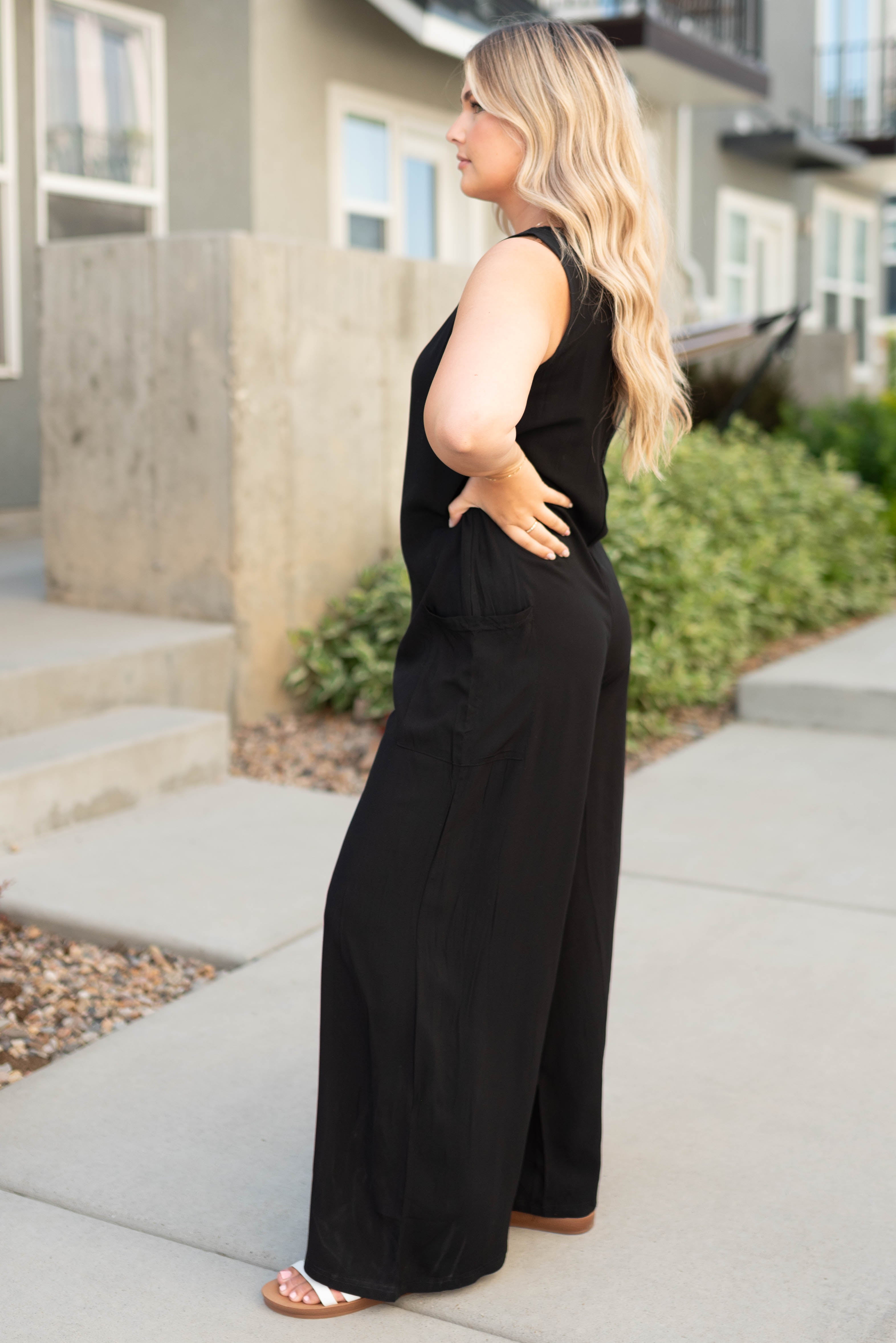 Devi Black Jumpsuit