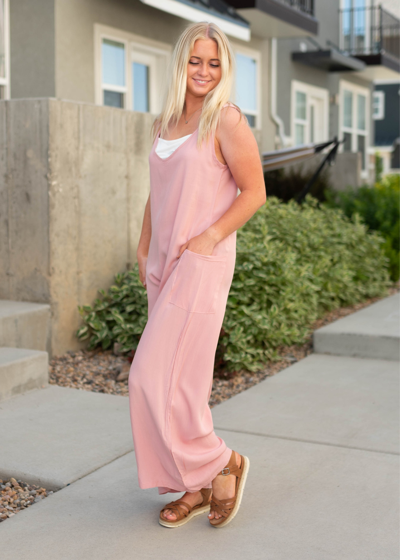 Devi Pink Jumpsuit