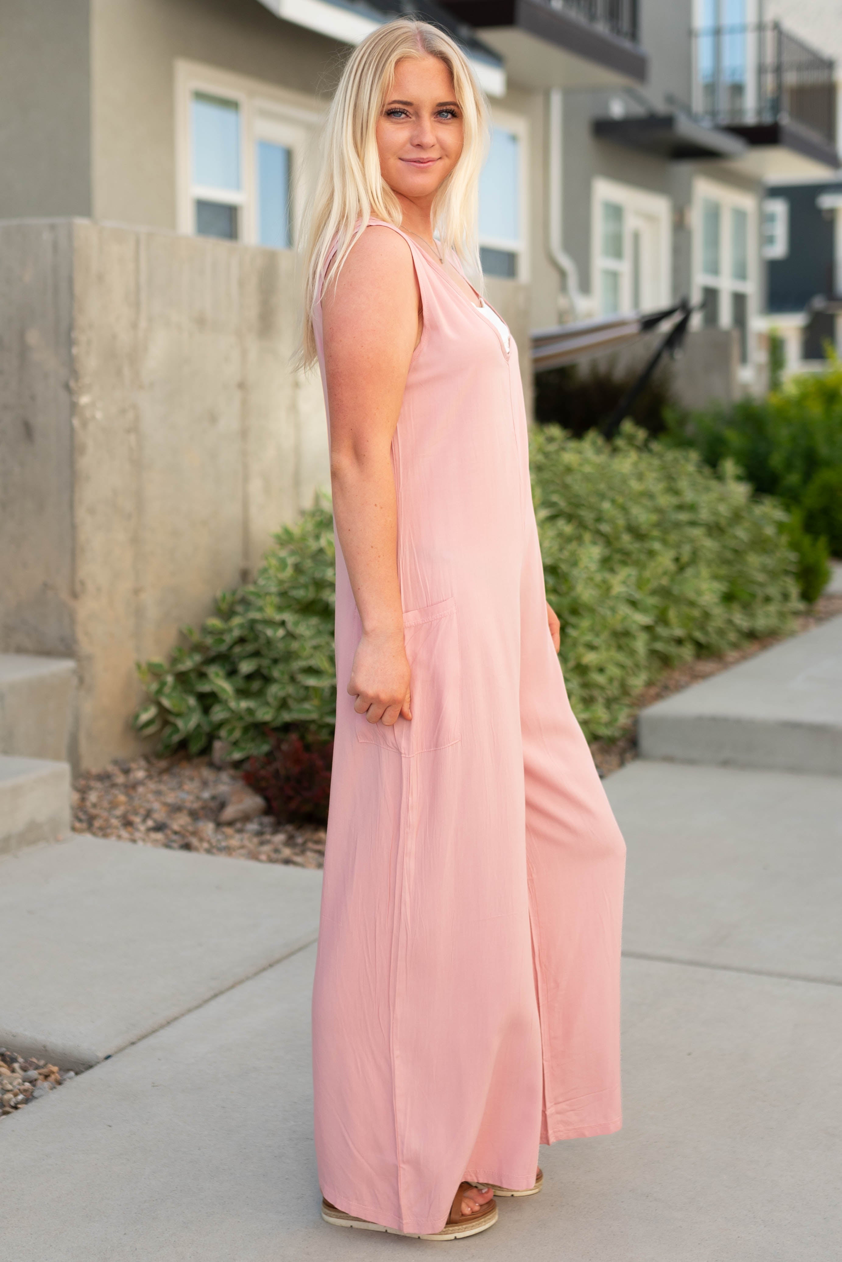 Devi Pink Jumpsuit