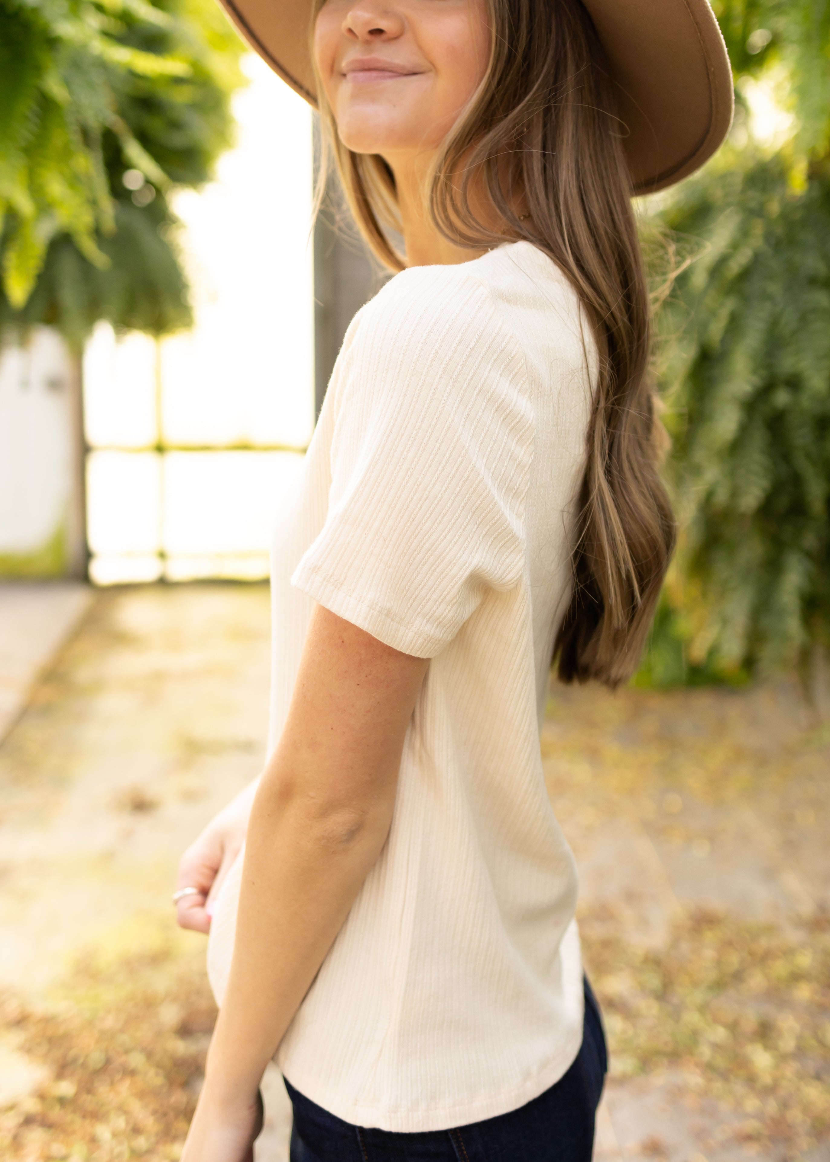 Devony Cream Top