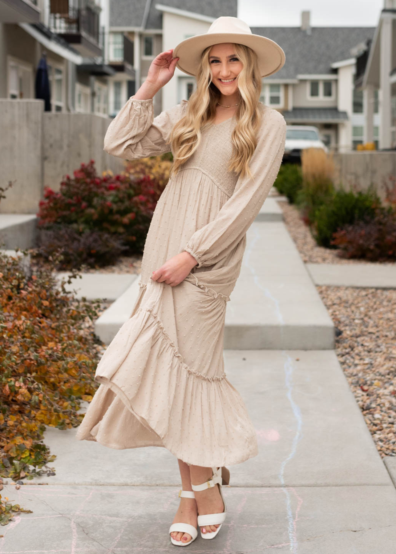 Dianna Stone Textured Dress
