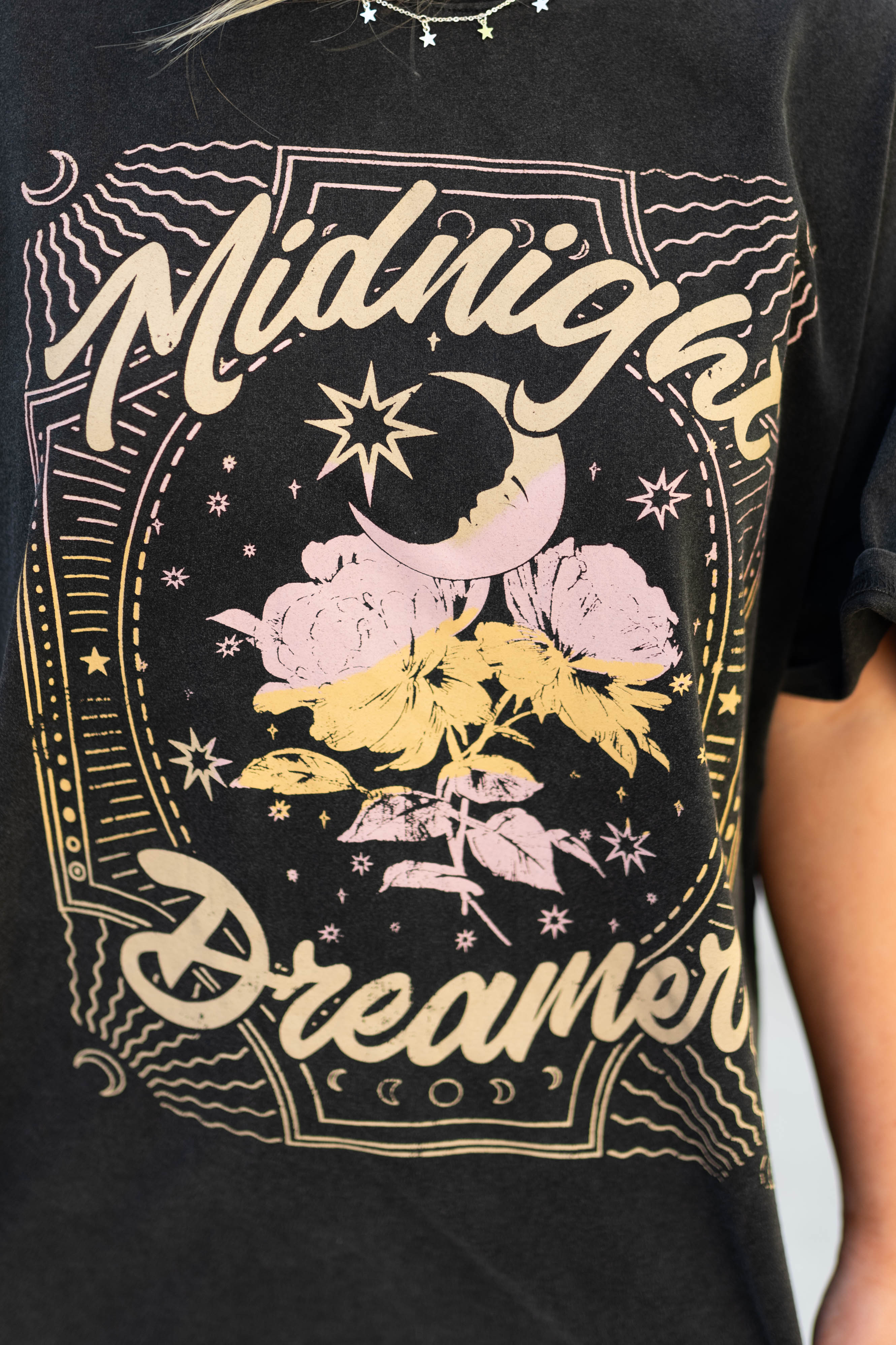 Dreamer Black T-Shirt Dress