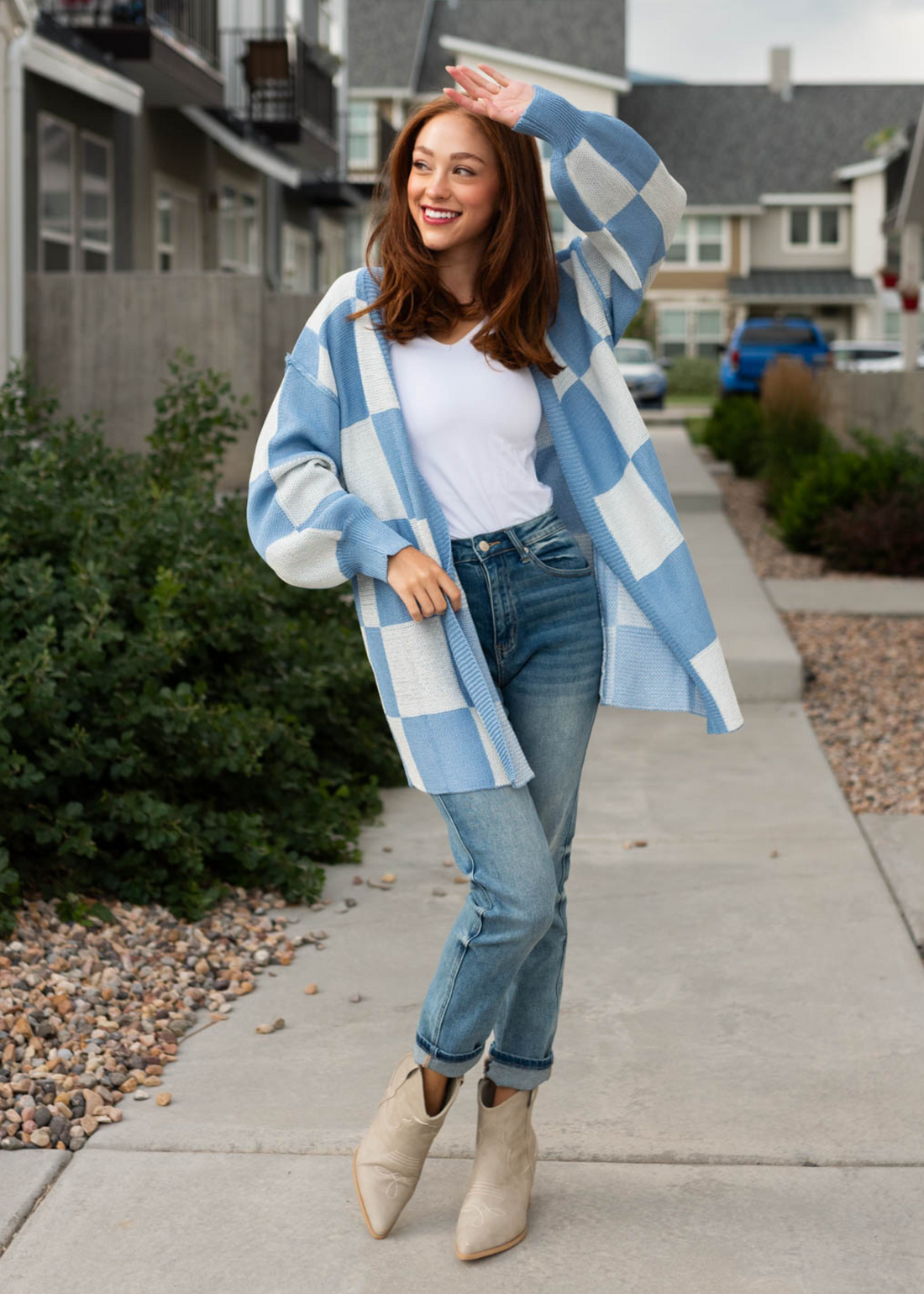 Drew Blue Cardigan