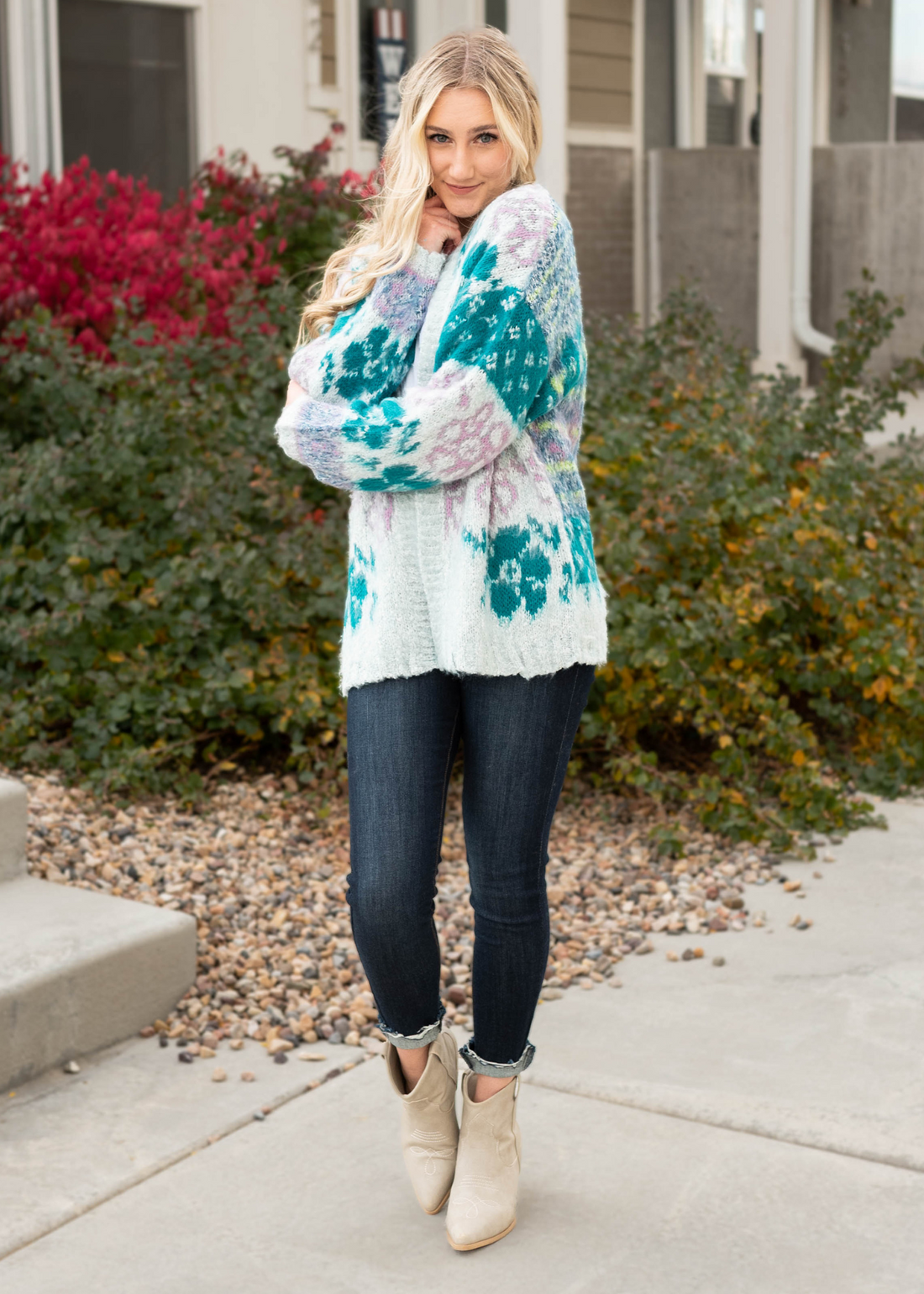 Edee Multi Floral Cardigan