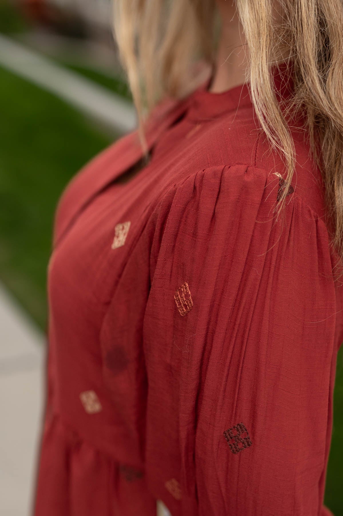 Edina Dark Terracotta Dress