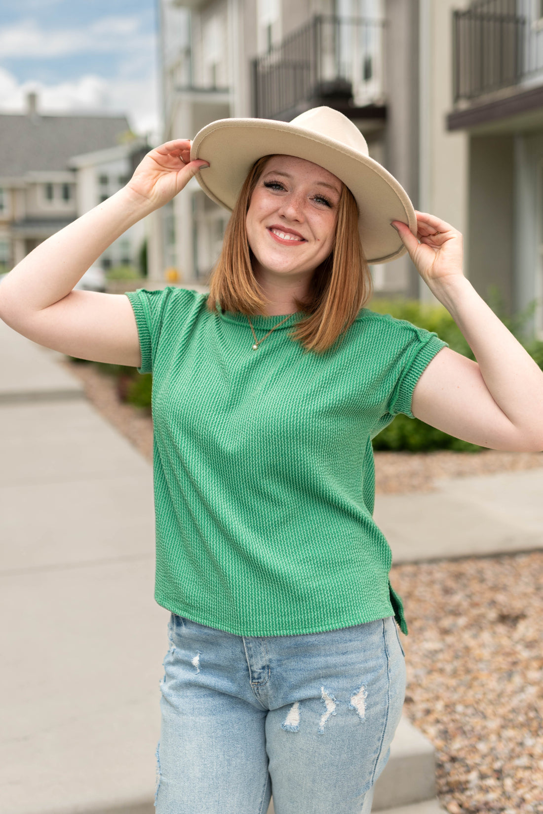 Electra Kelly Green Top