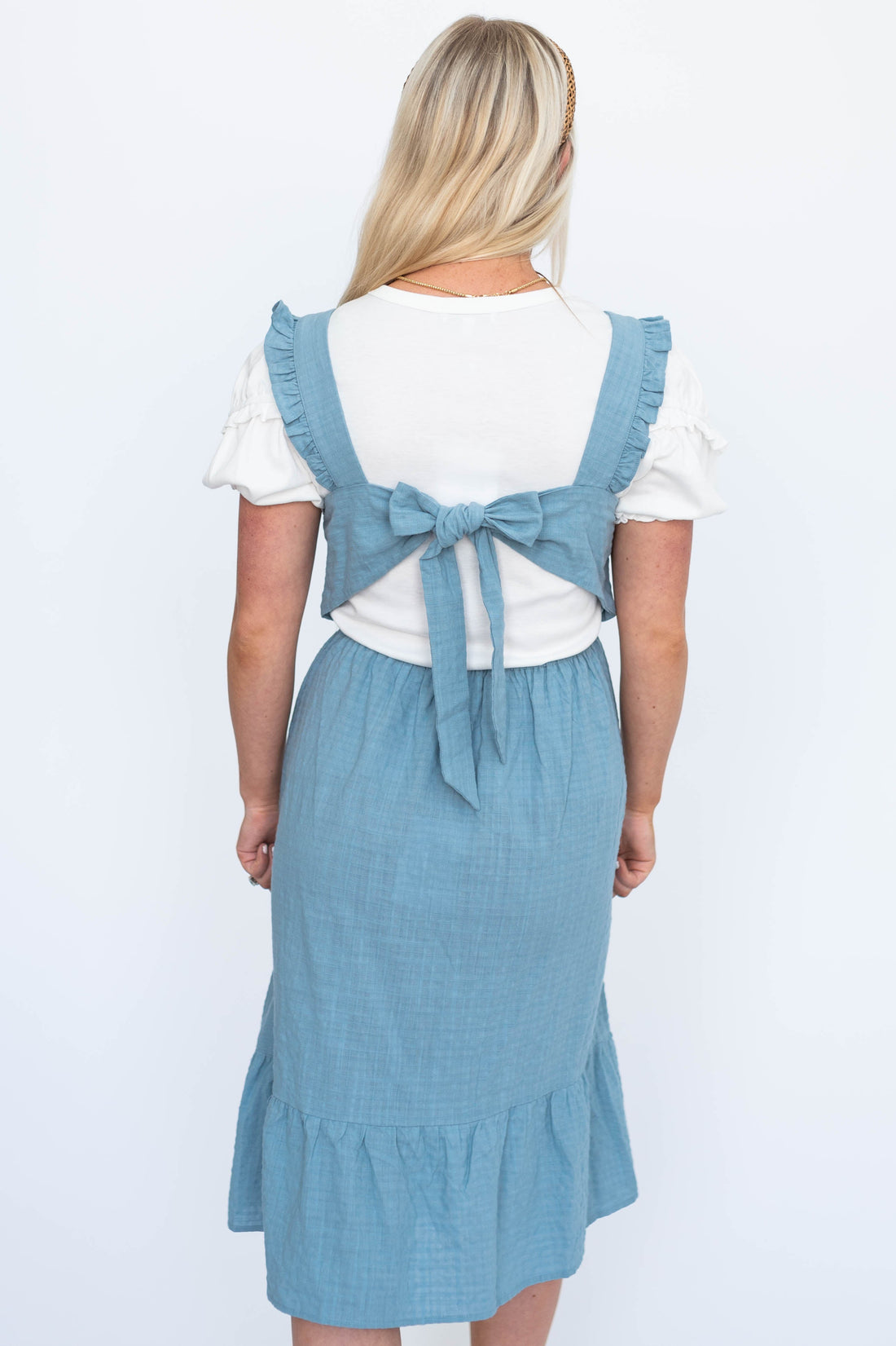 Eliana Blue Jumper Dress