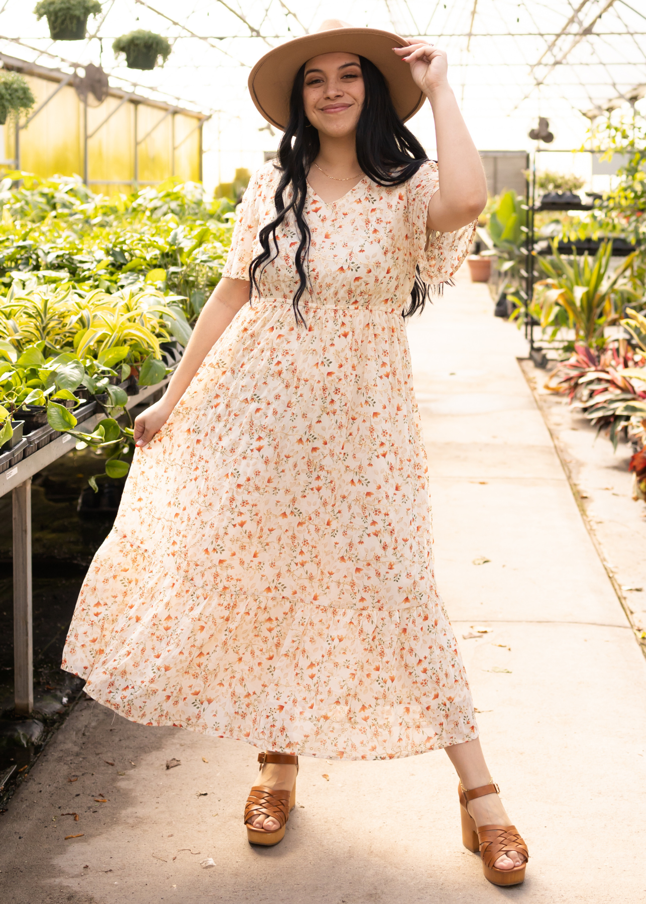 Elianna Cream Floral Dress