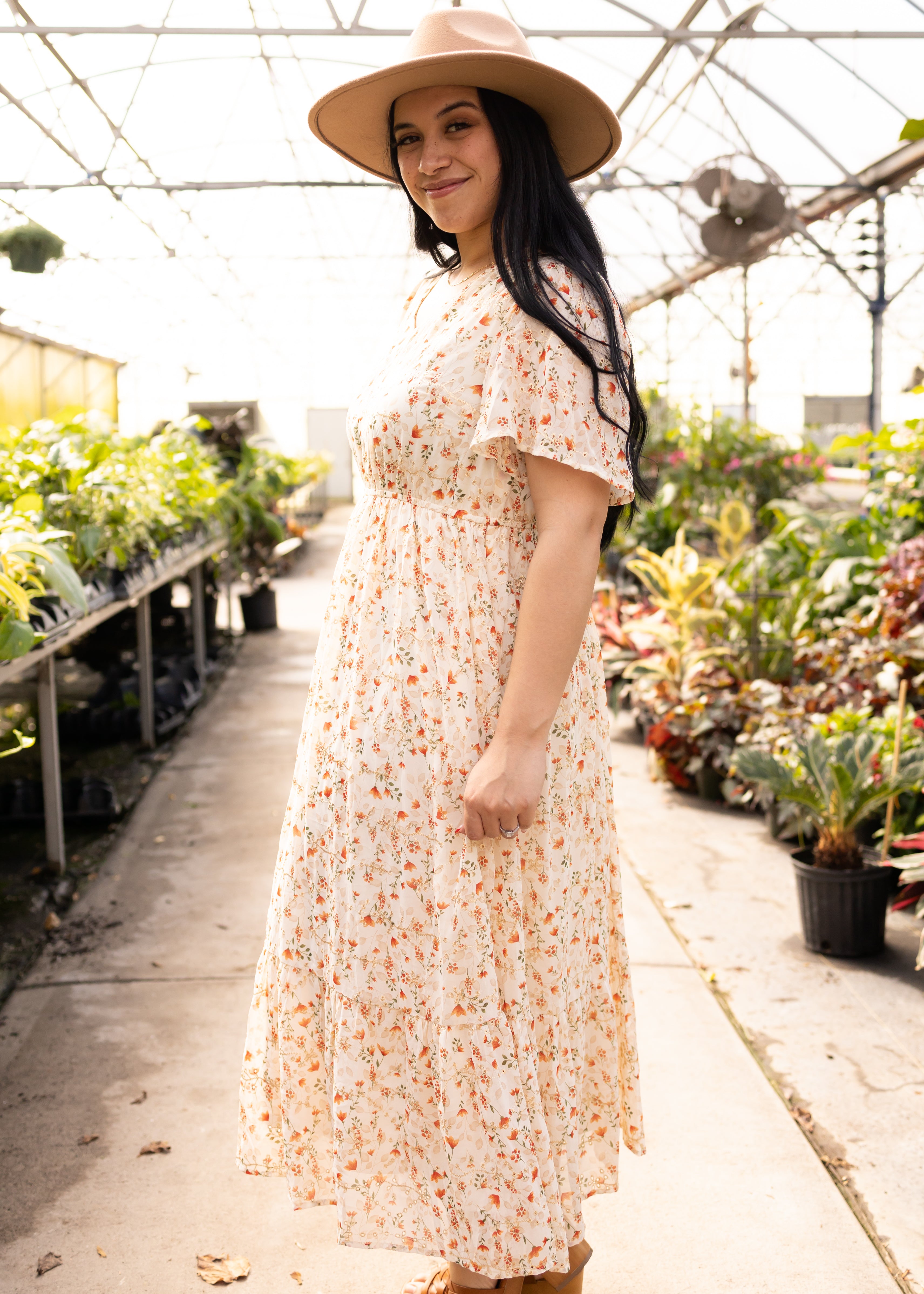 Elianna Cream Floral Dress