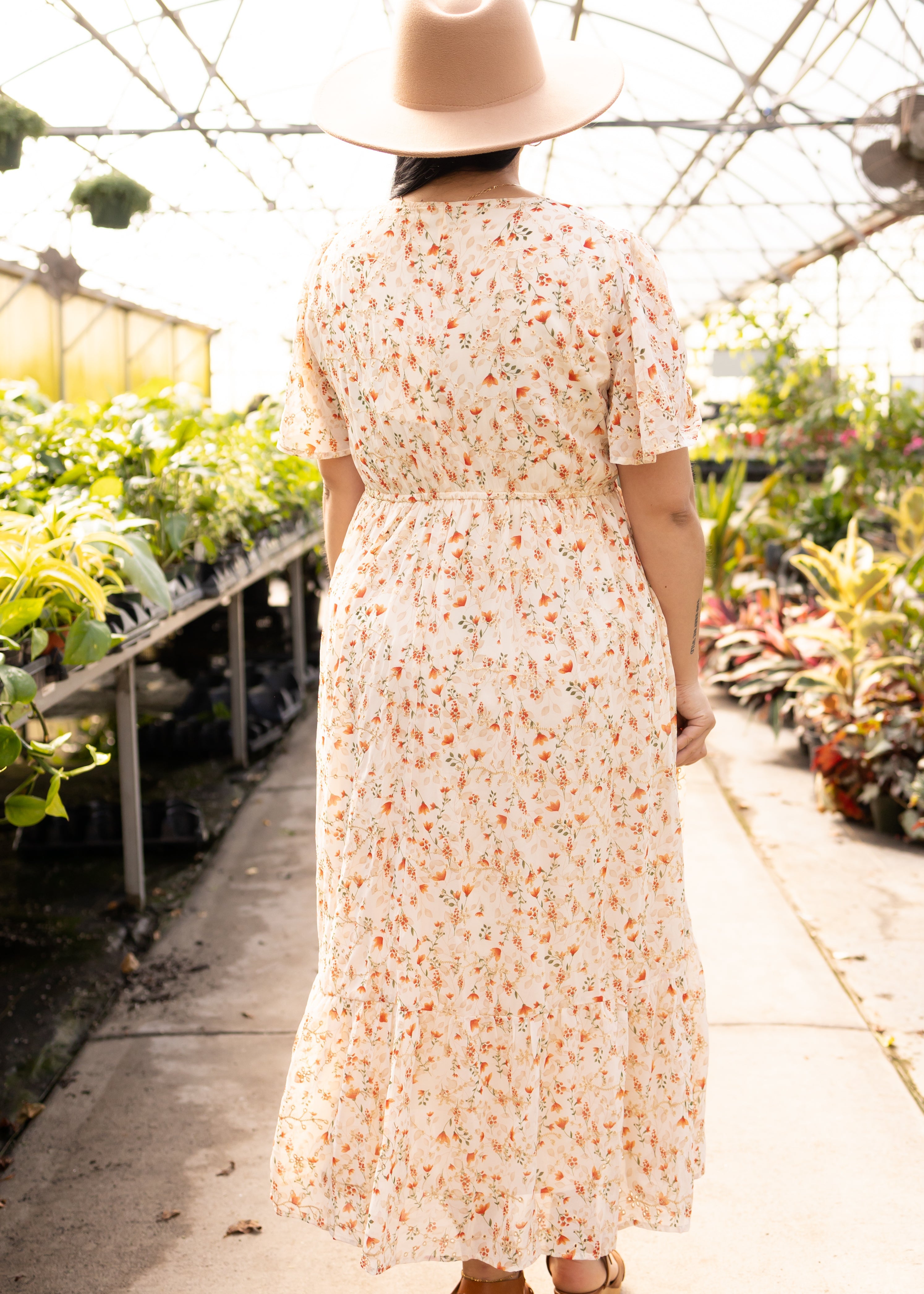 Elianna Cream Floral Dress