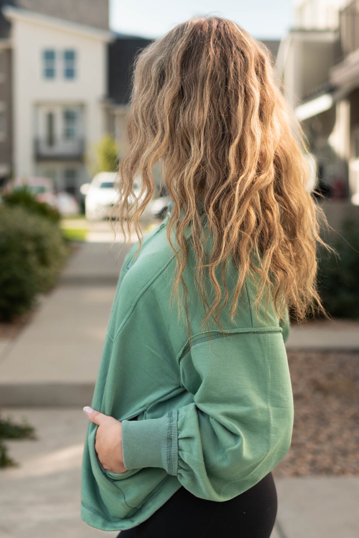 Elira Dark Sage Pullover