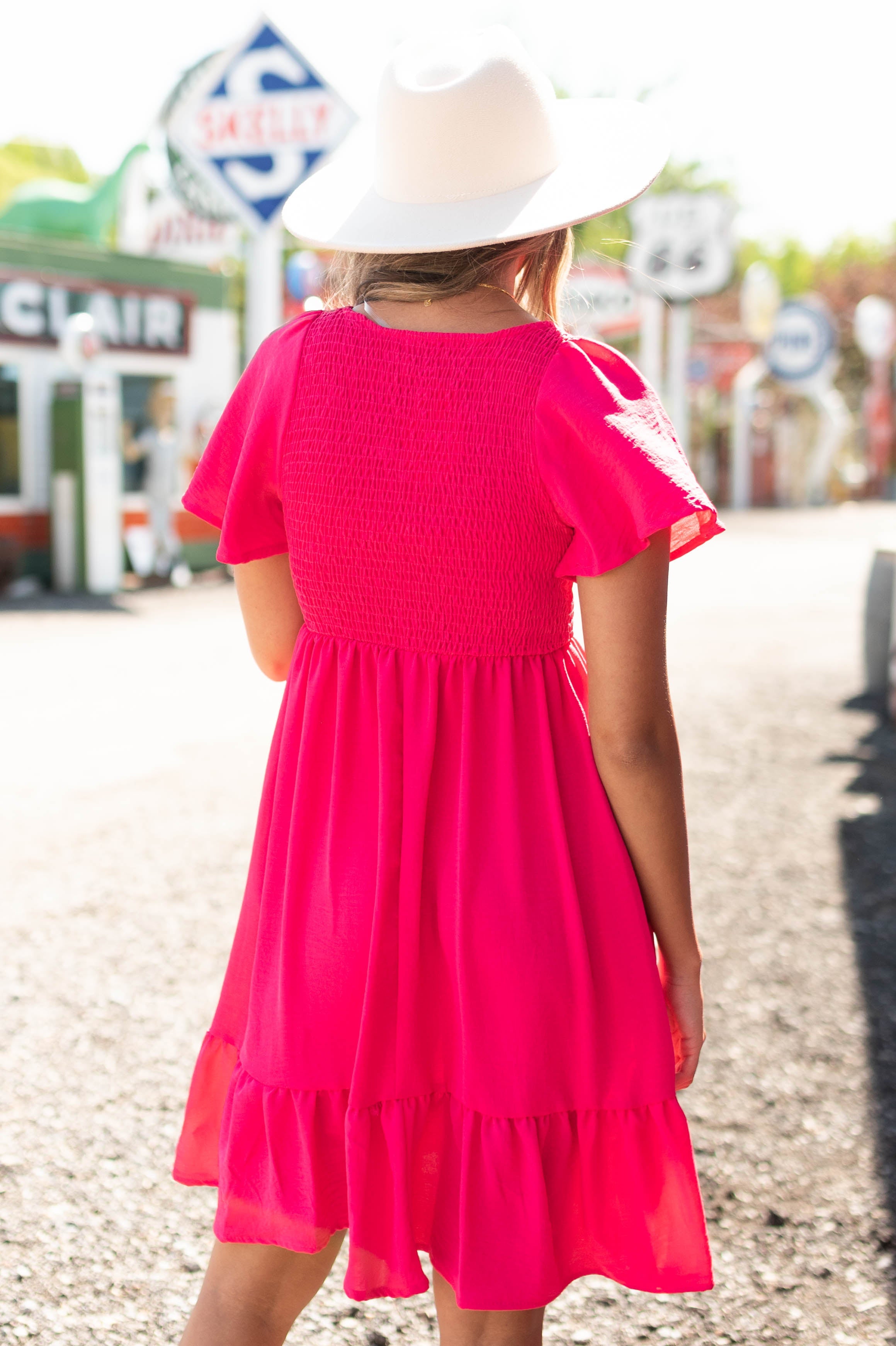 Elise Fuchsia Dress