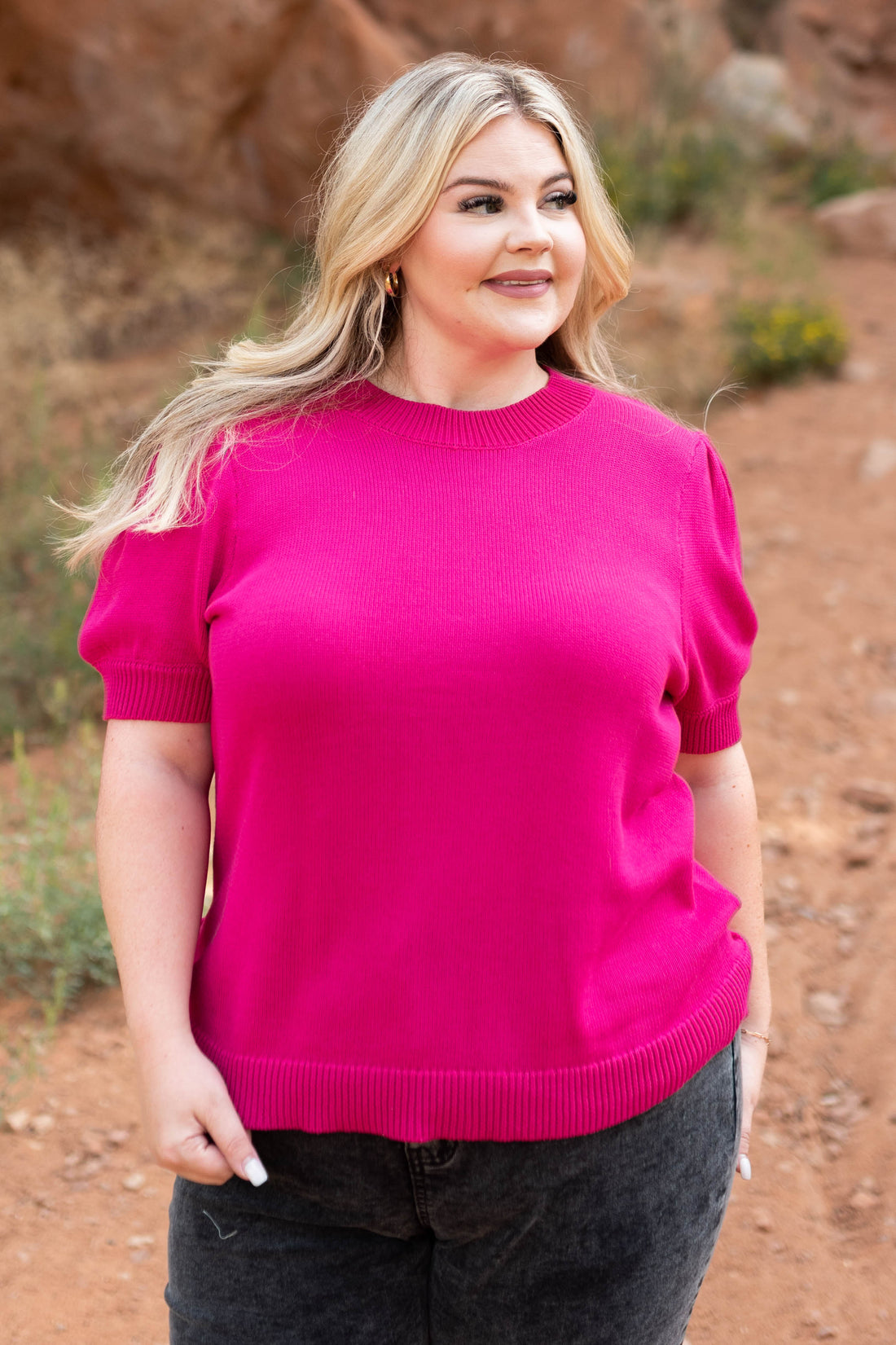 Eliza Fuchsia Top