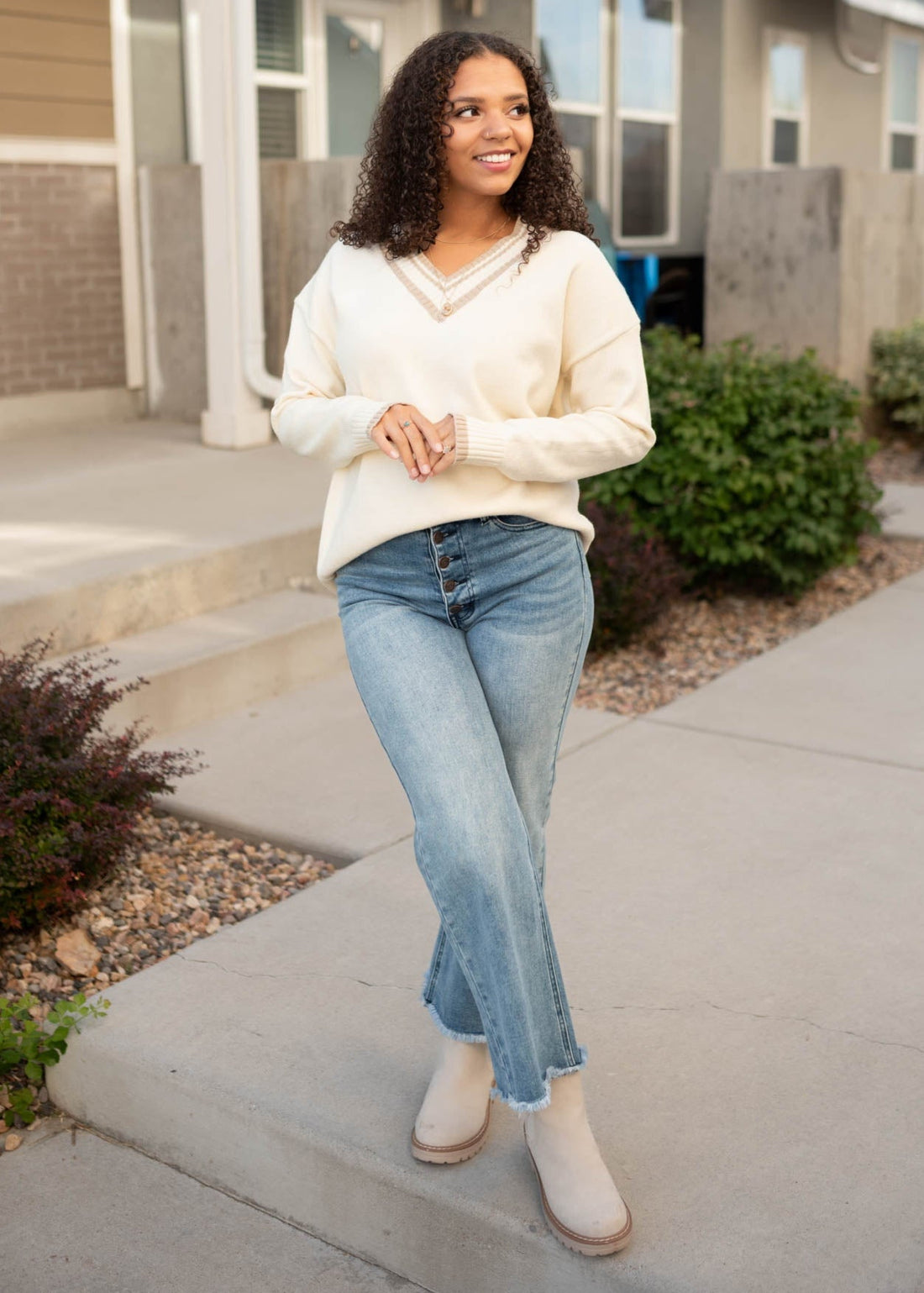 Elle Ivory Sweater