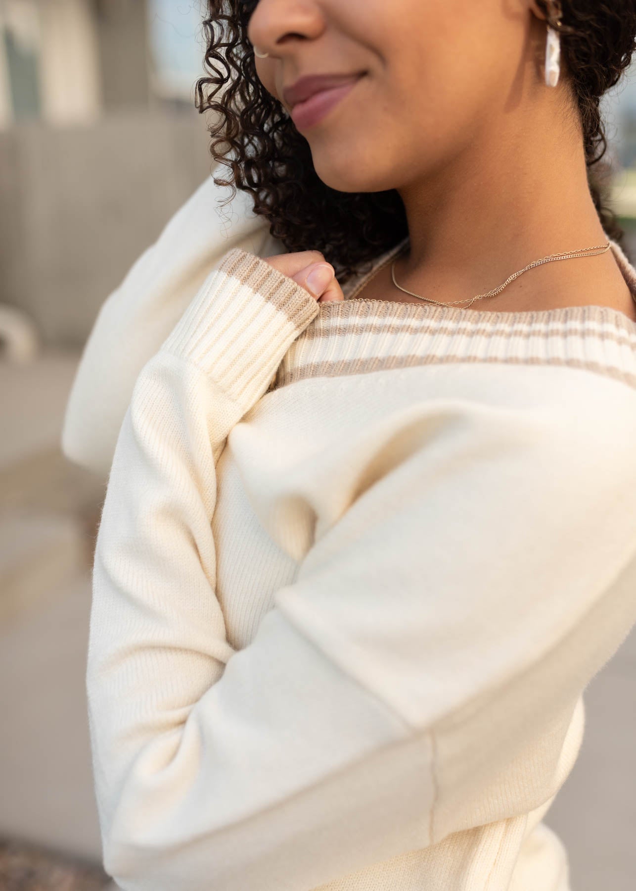 Elle Ivory Sweater
