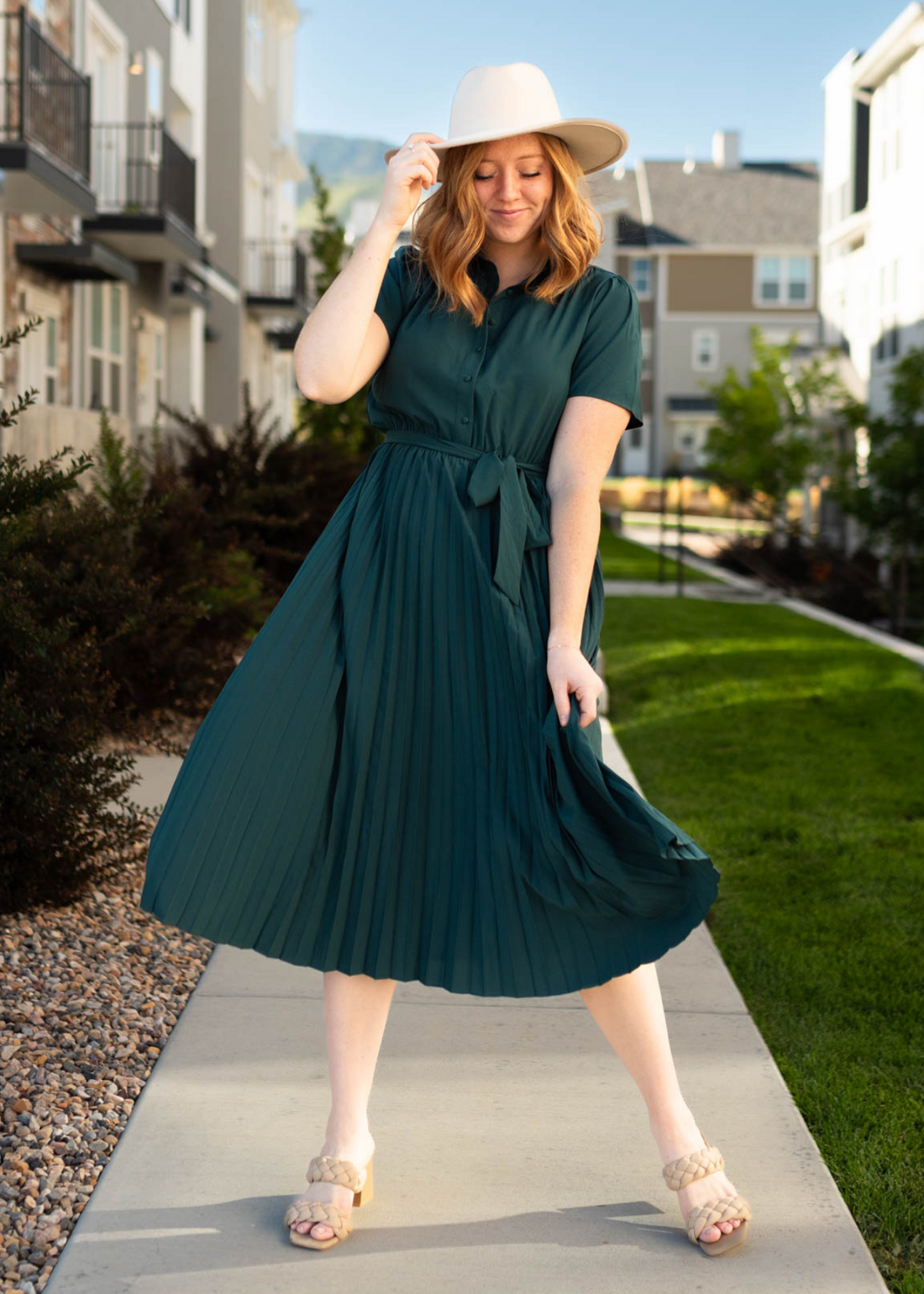 Elodie Hunter Green Dress