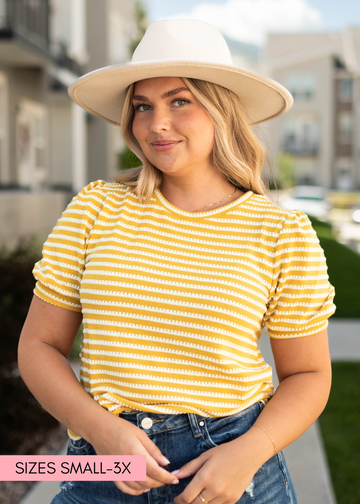 Elora Mustard Top