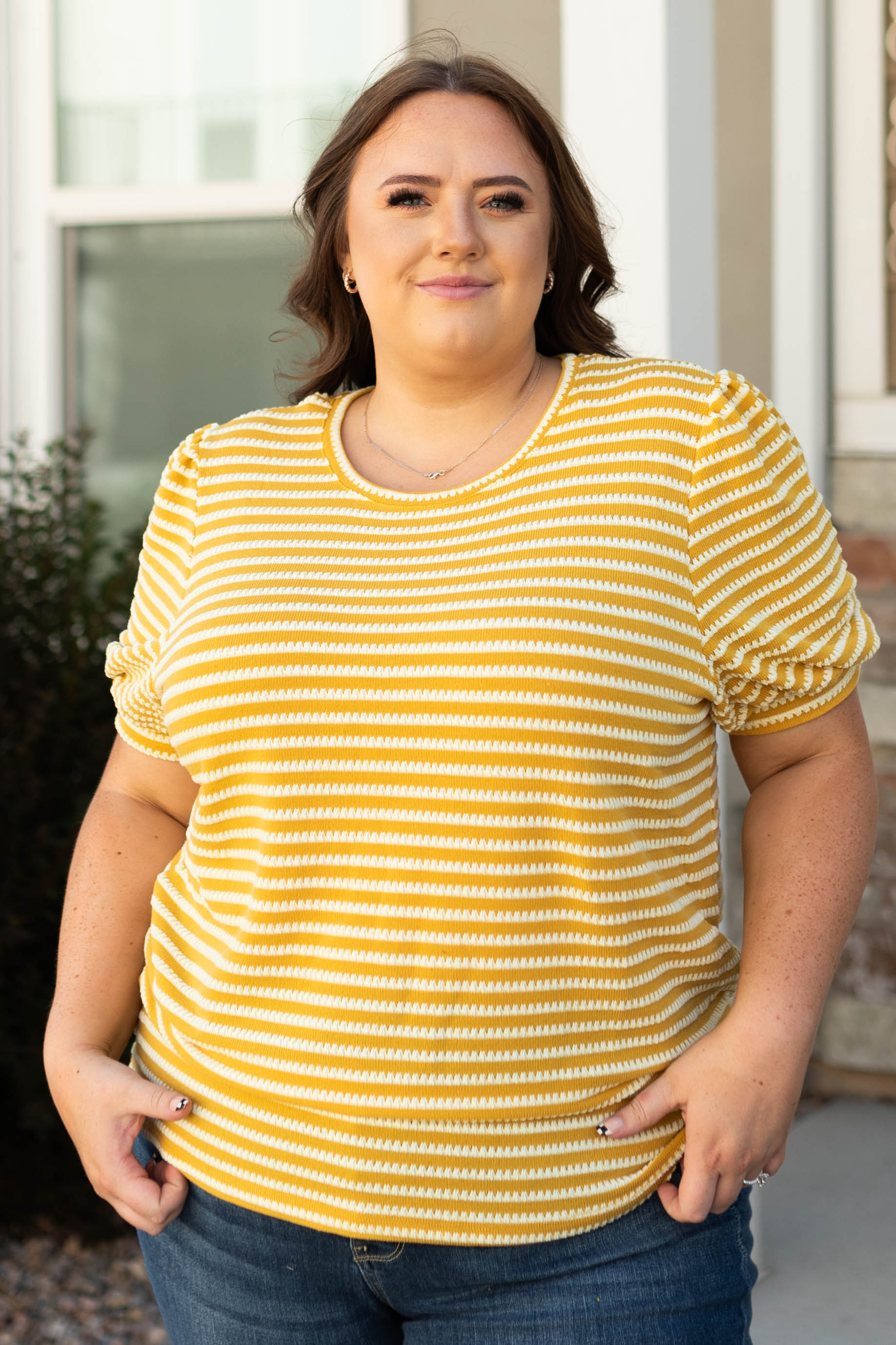 Elora Mustard Top