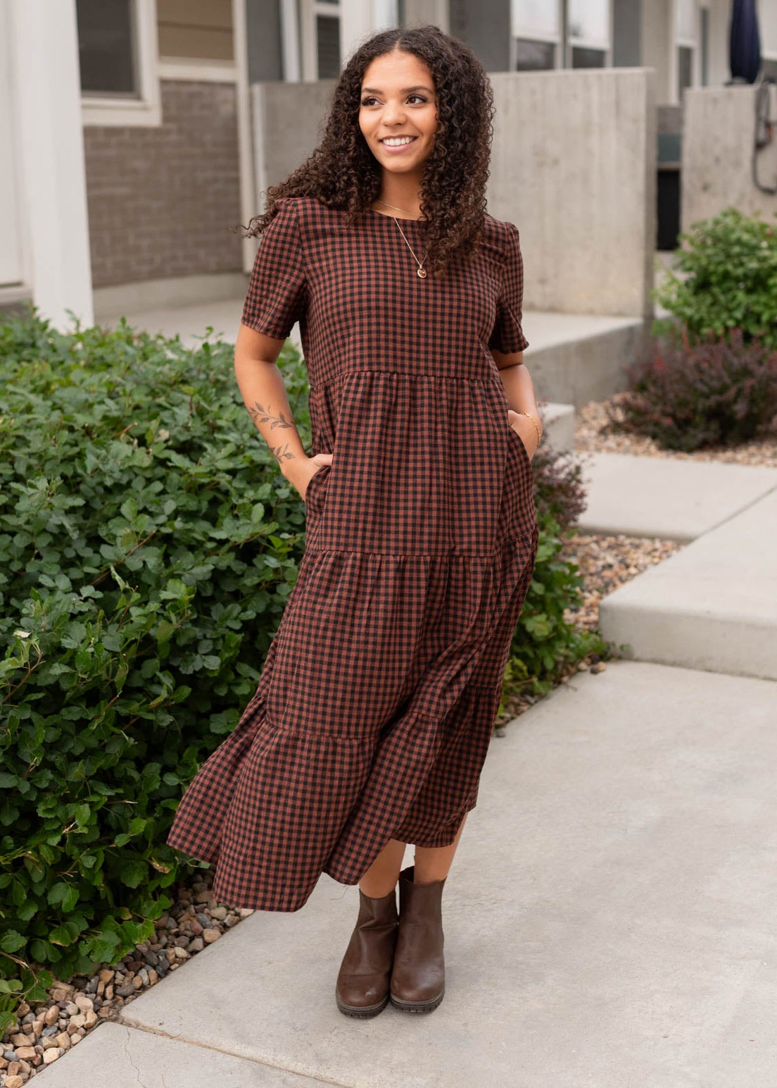Emely Sienna Gingham Dress