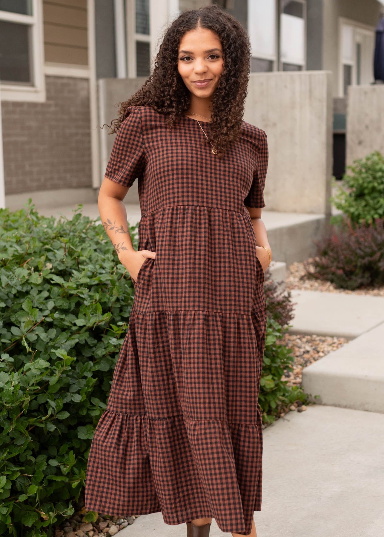Emely Sienna Gingham Dress