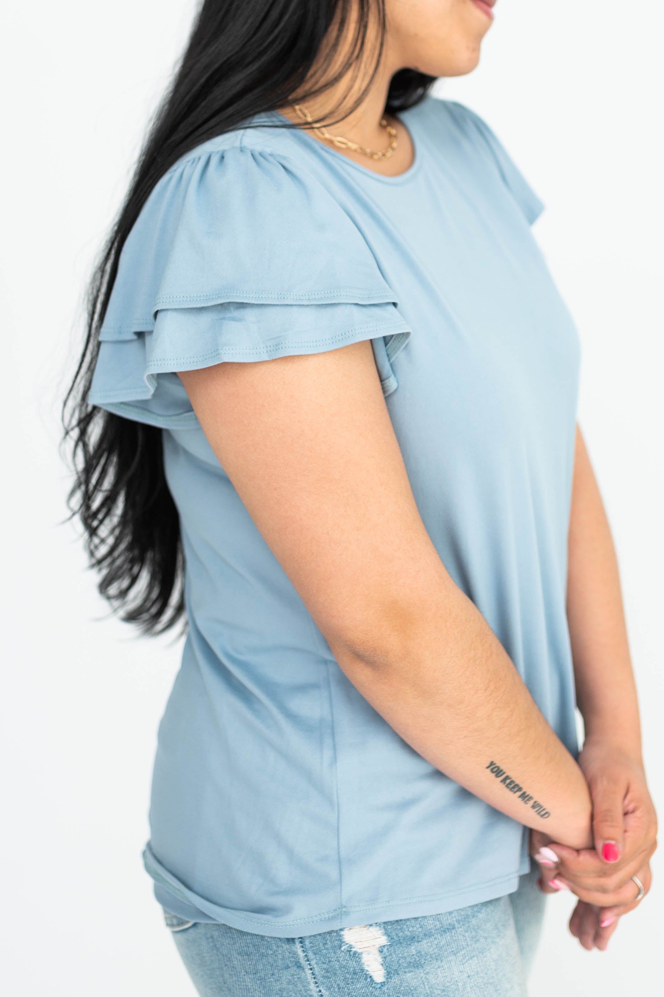 Emery Blue Top