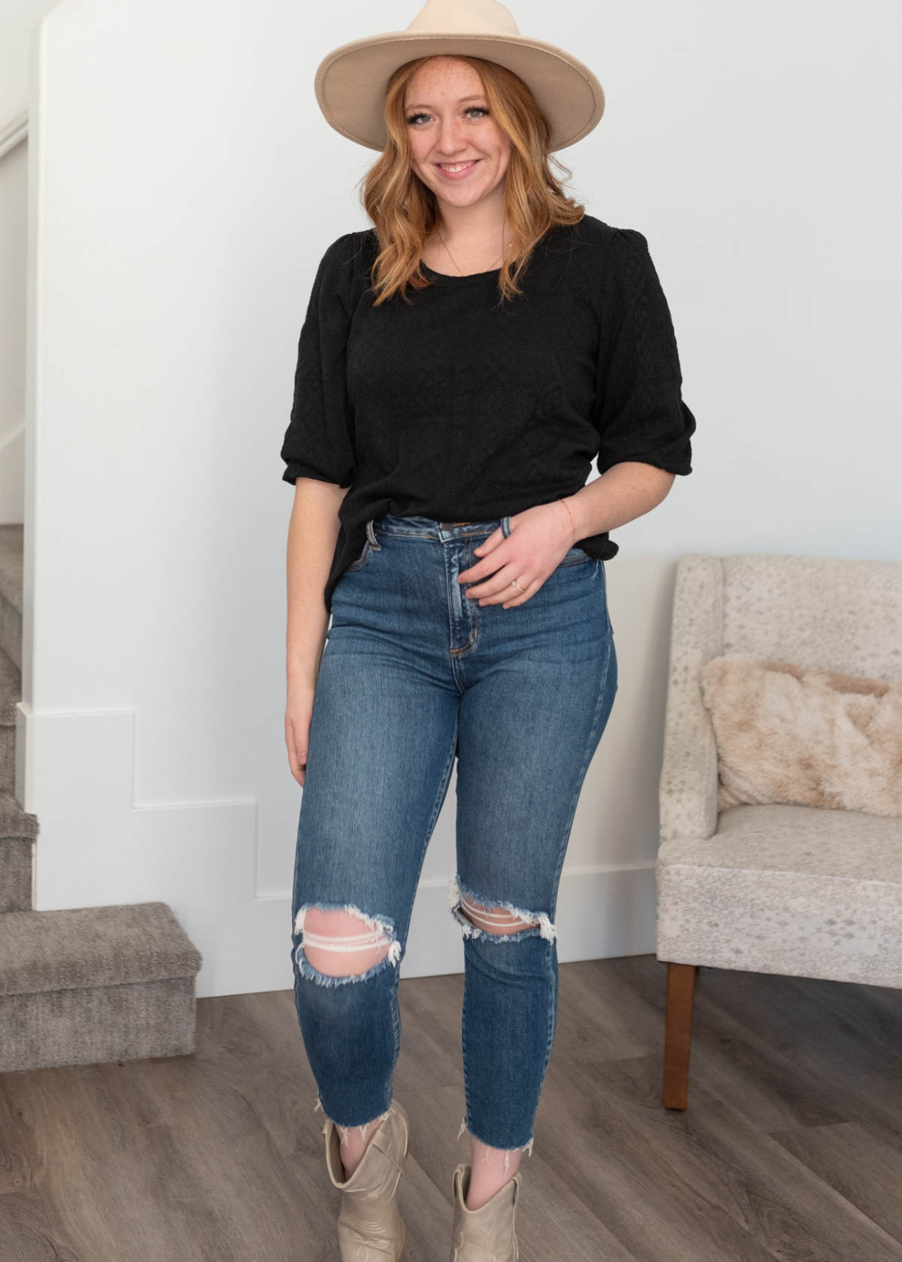 Emilia Black Top