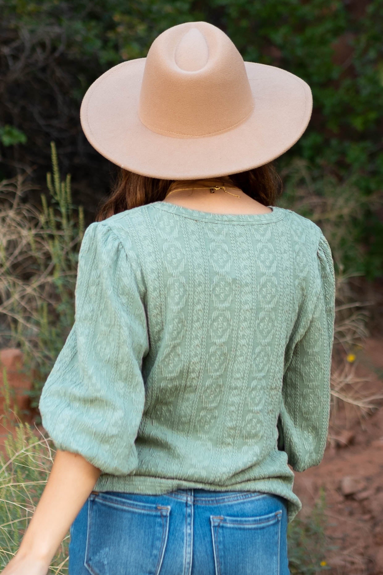 Emilia Sage Top