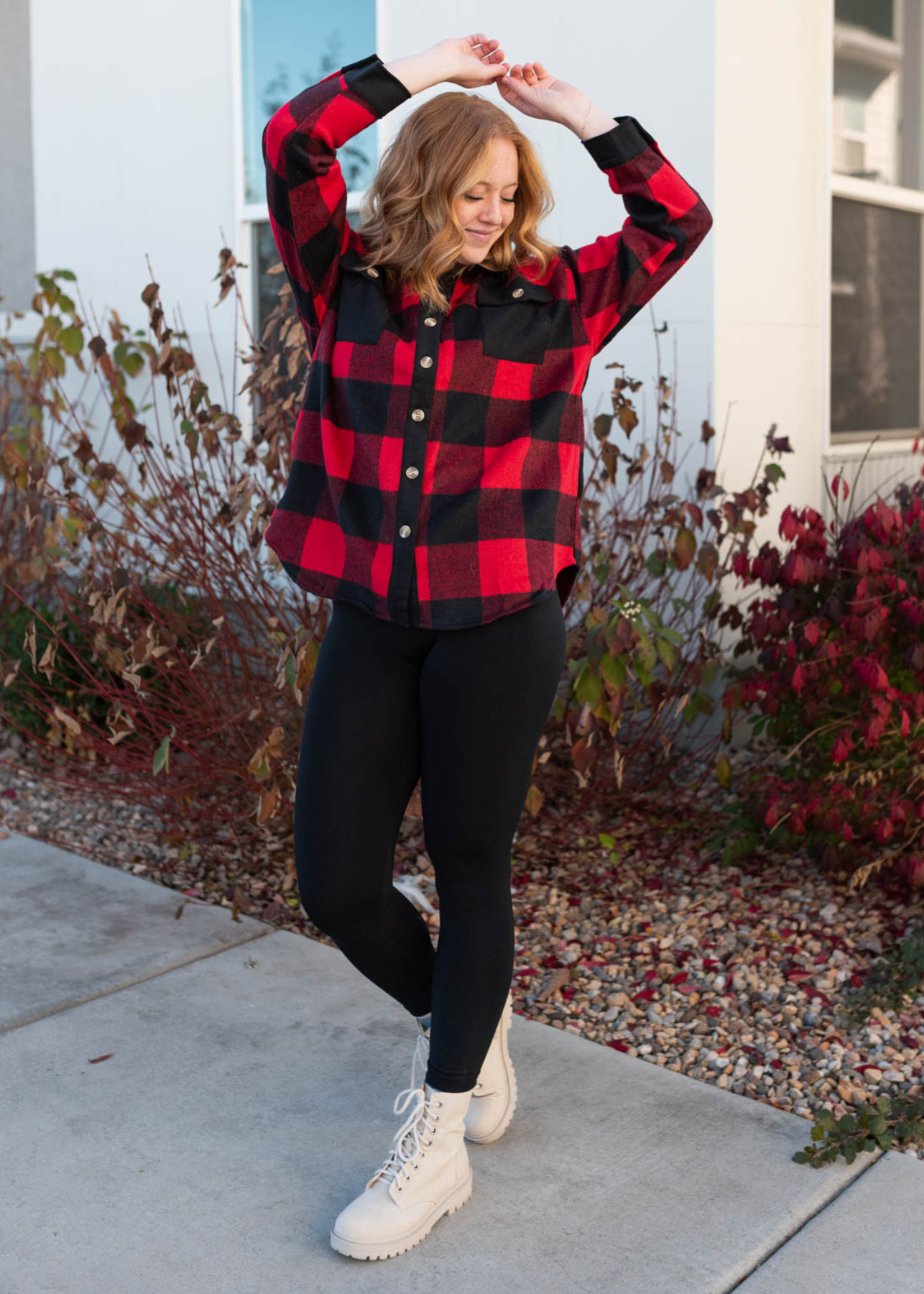 Emryson Buffalo Check Top