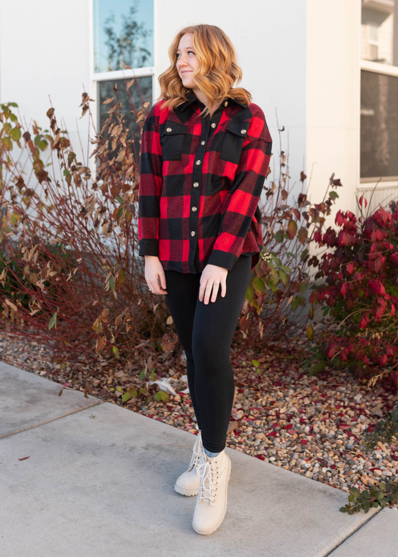 Emryson Buffalo Check Top