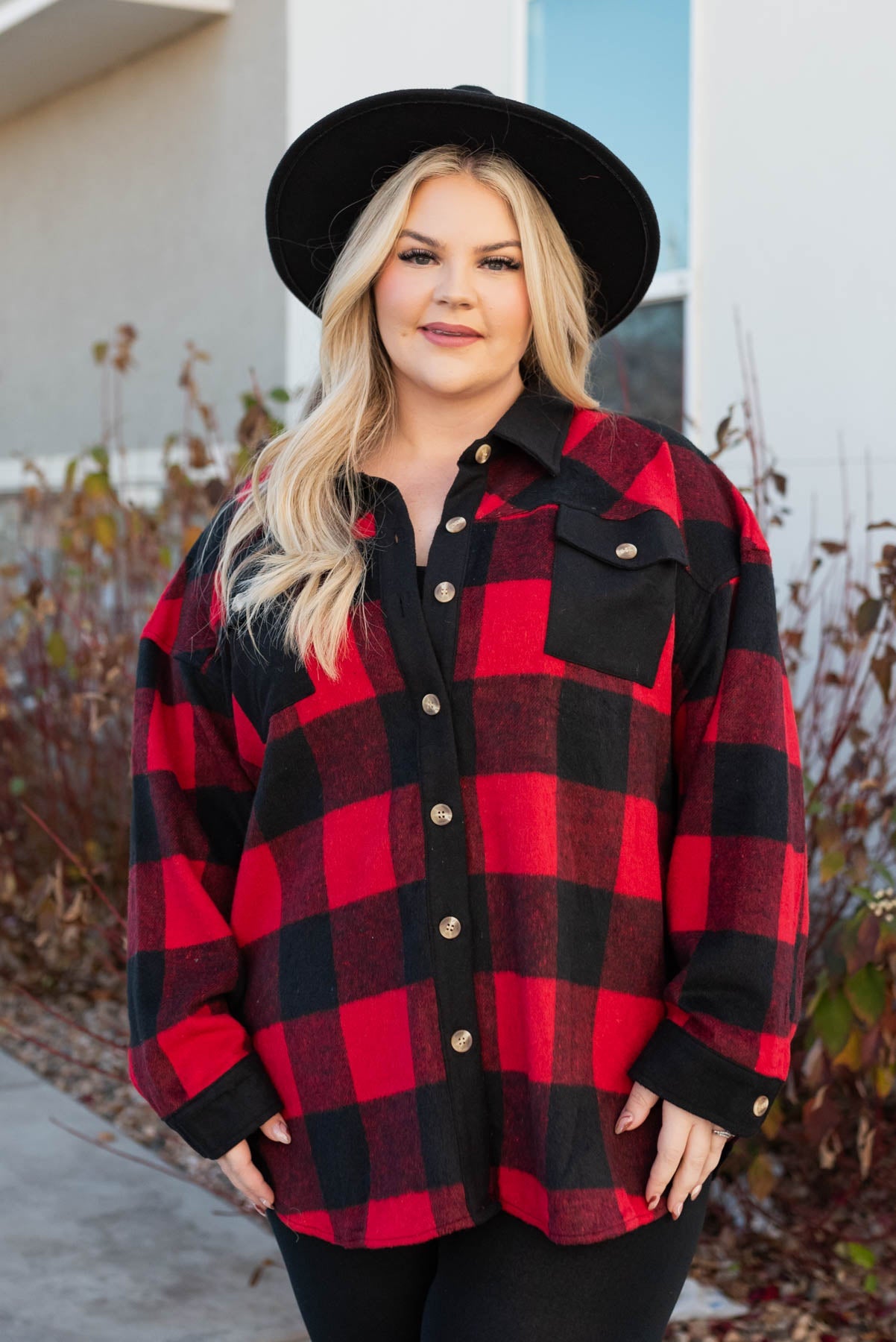 Emryson Buffalo Check Top
