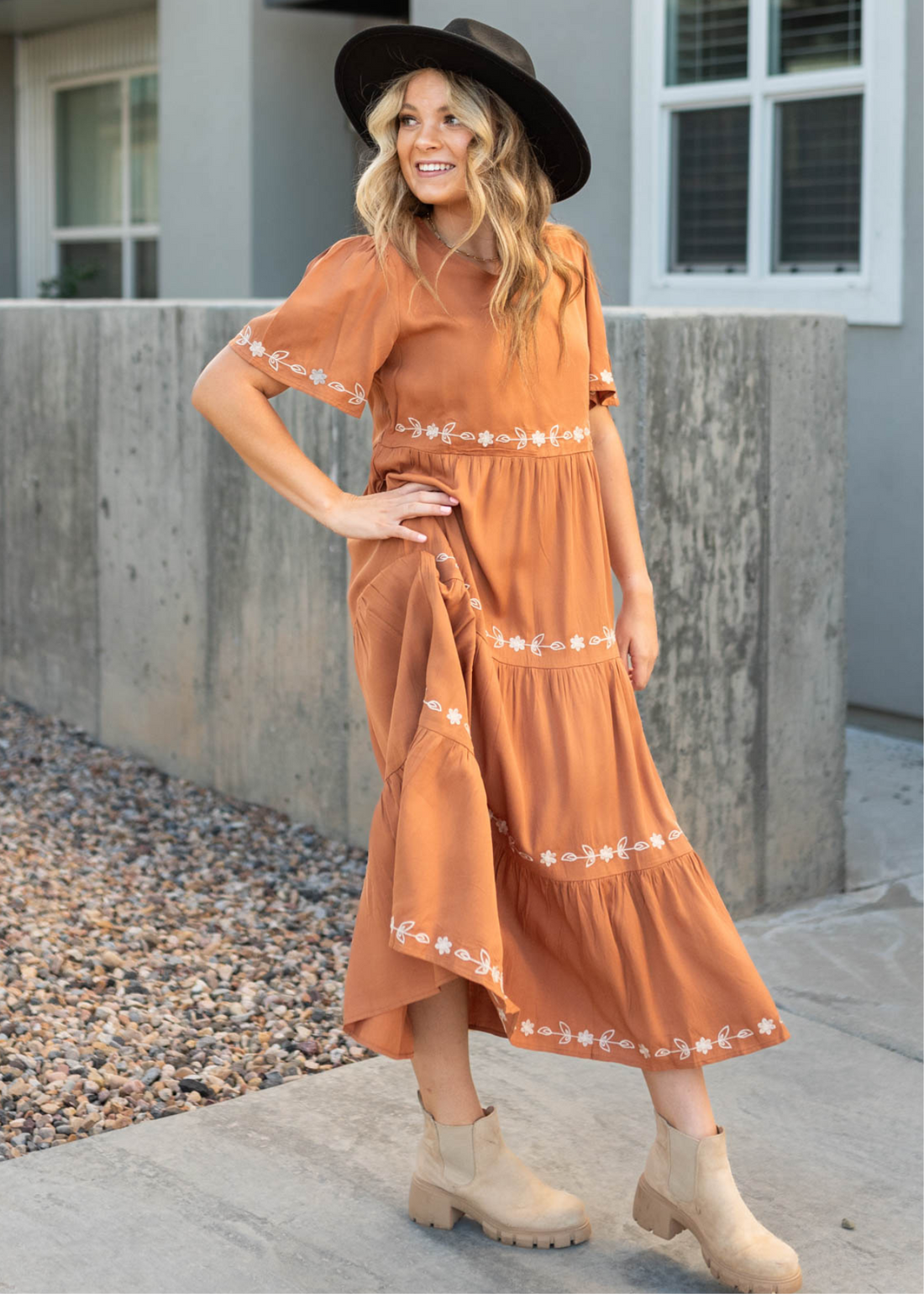 Eris Caramel Dress