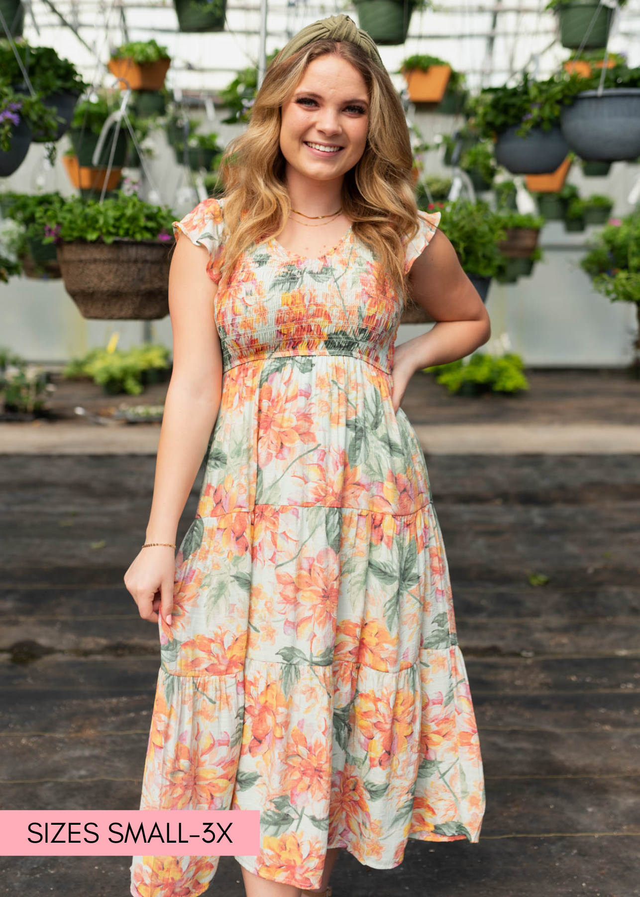 Evalina Mint Floral Dress