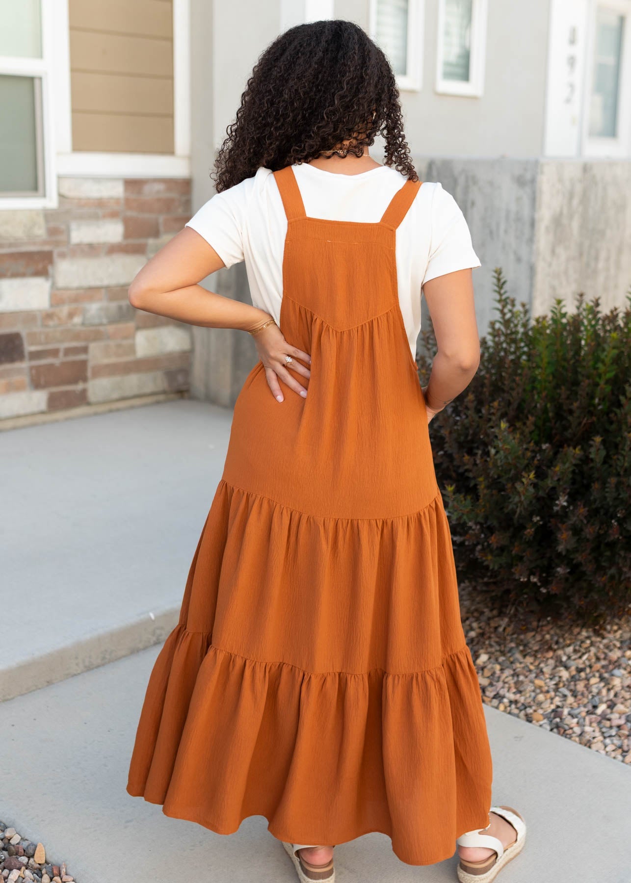 Everlee Toffee Overall Dress