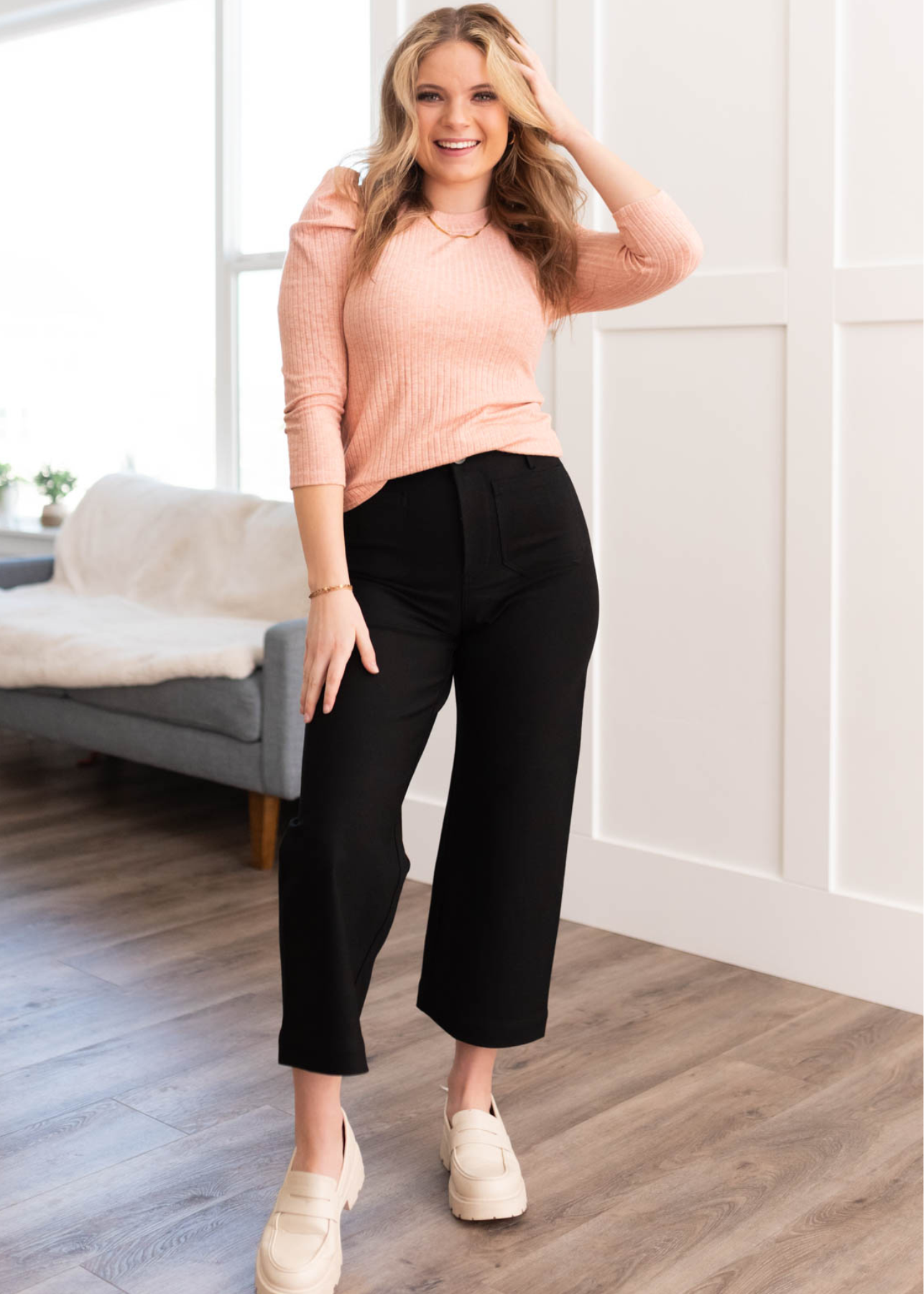 Fae Rose Puff Sleeve Top