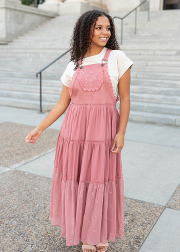 Faye Desert Rose Overall Dress