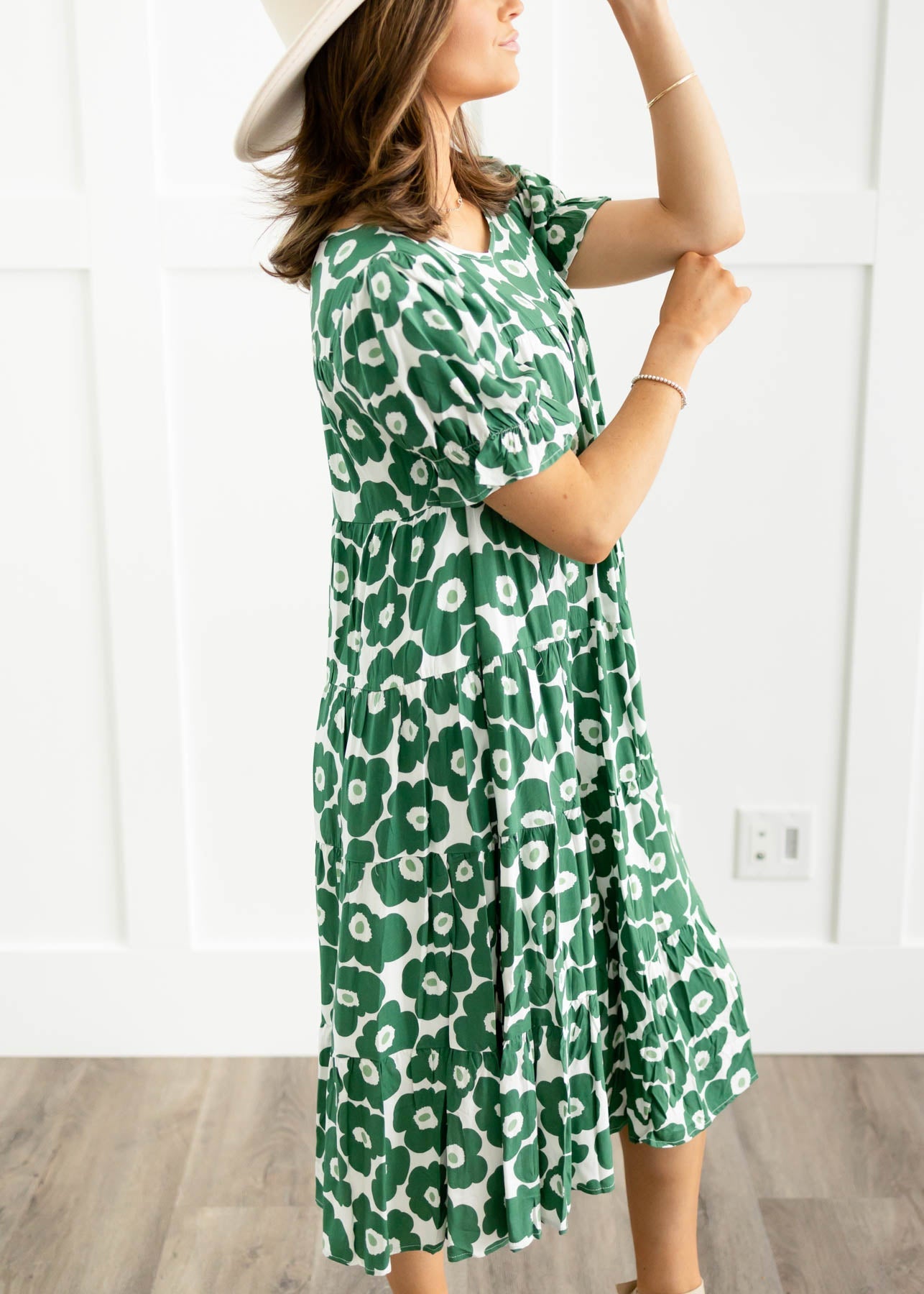 Piper Green Floral Dress