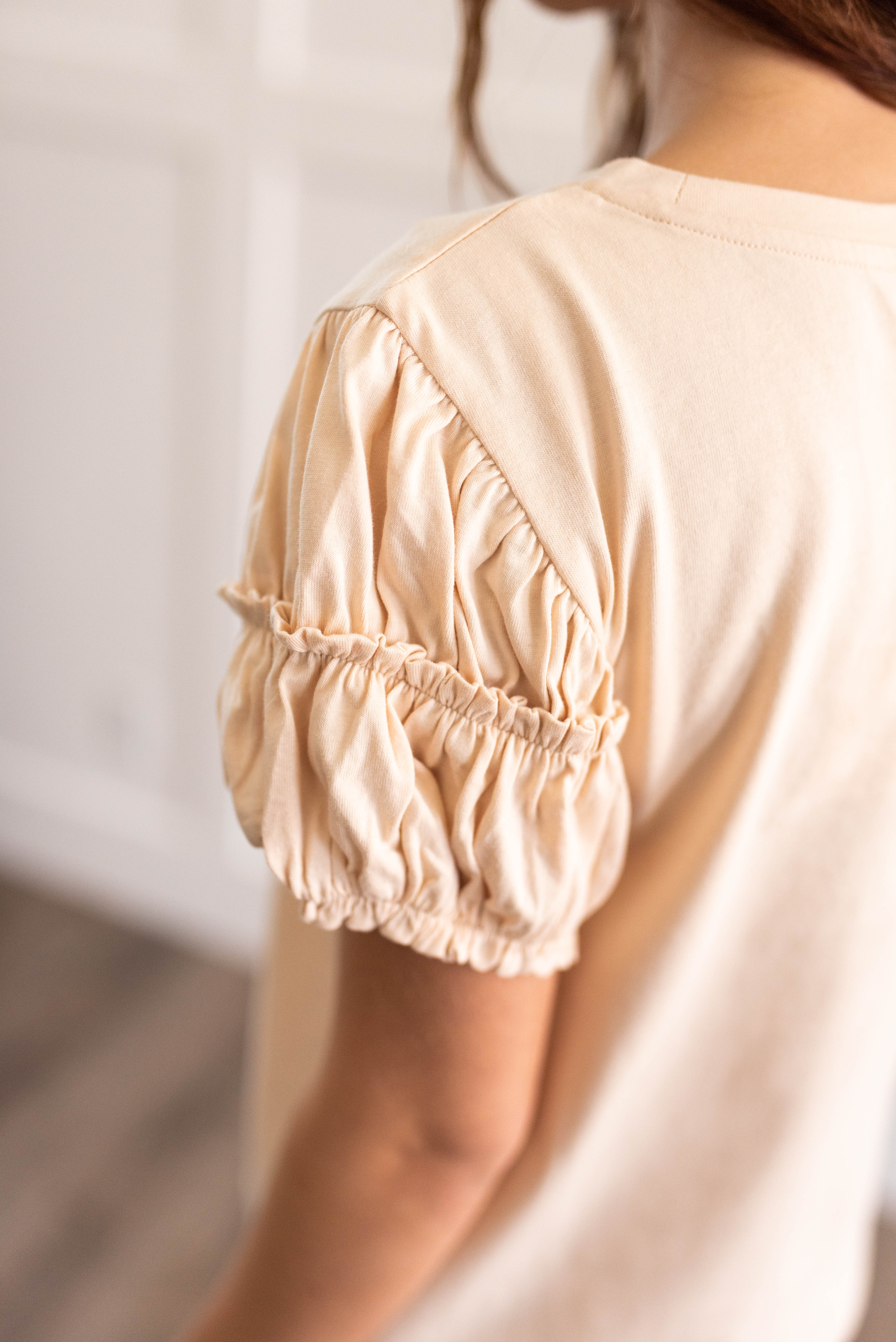 Felicity Cream Puff Sleeve Top