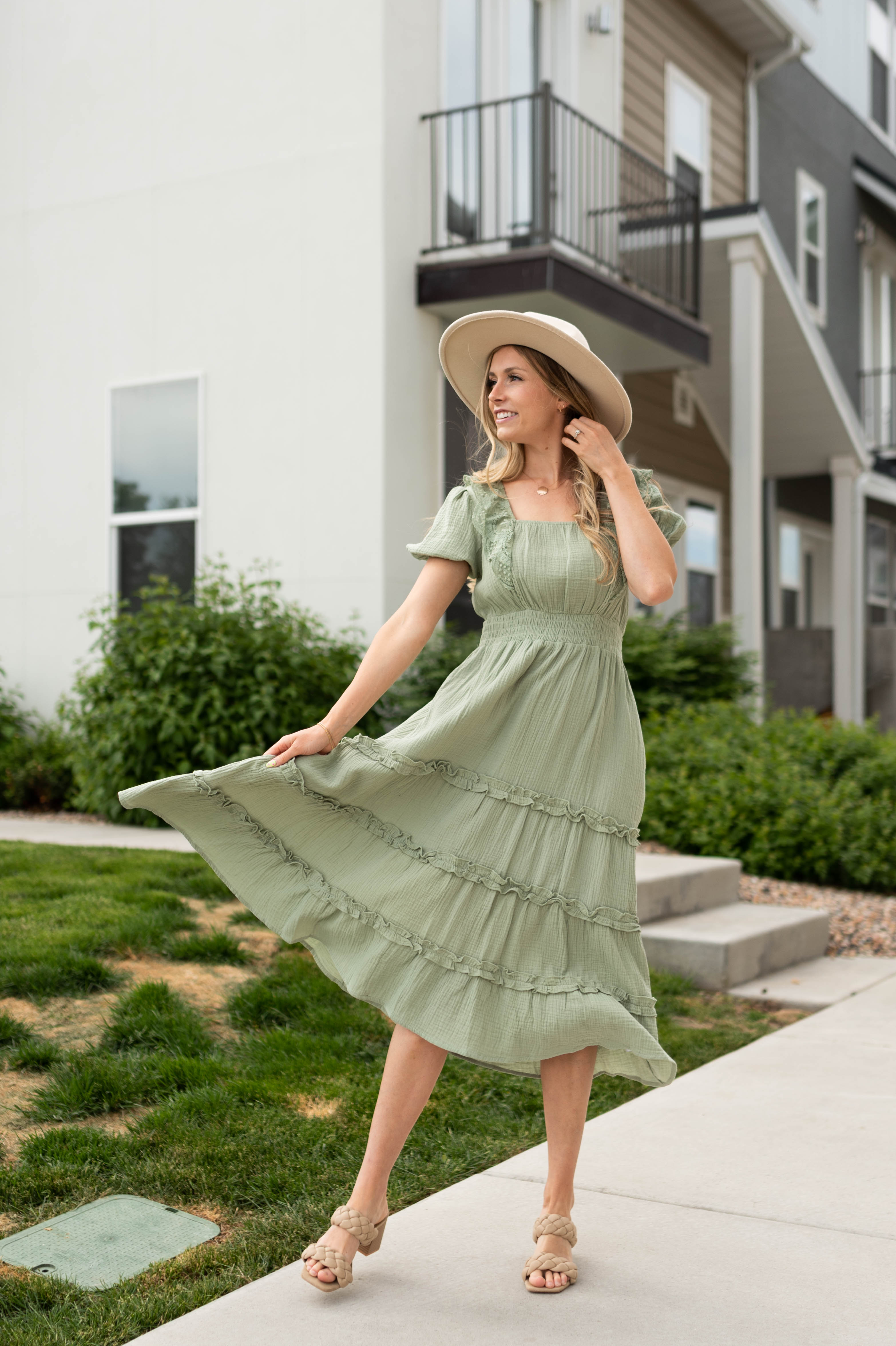 Felicity Sage Dress