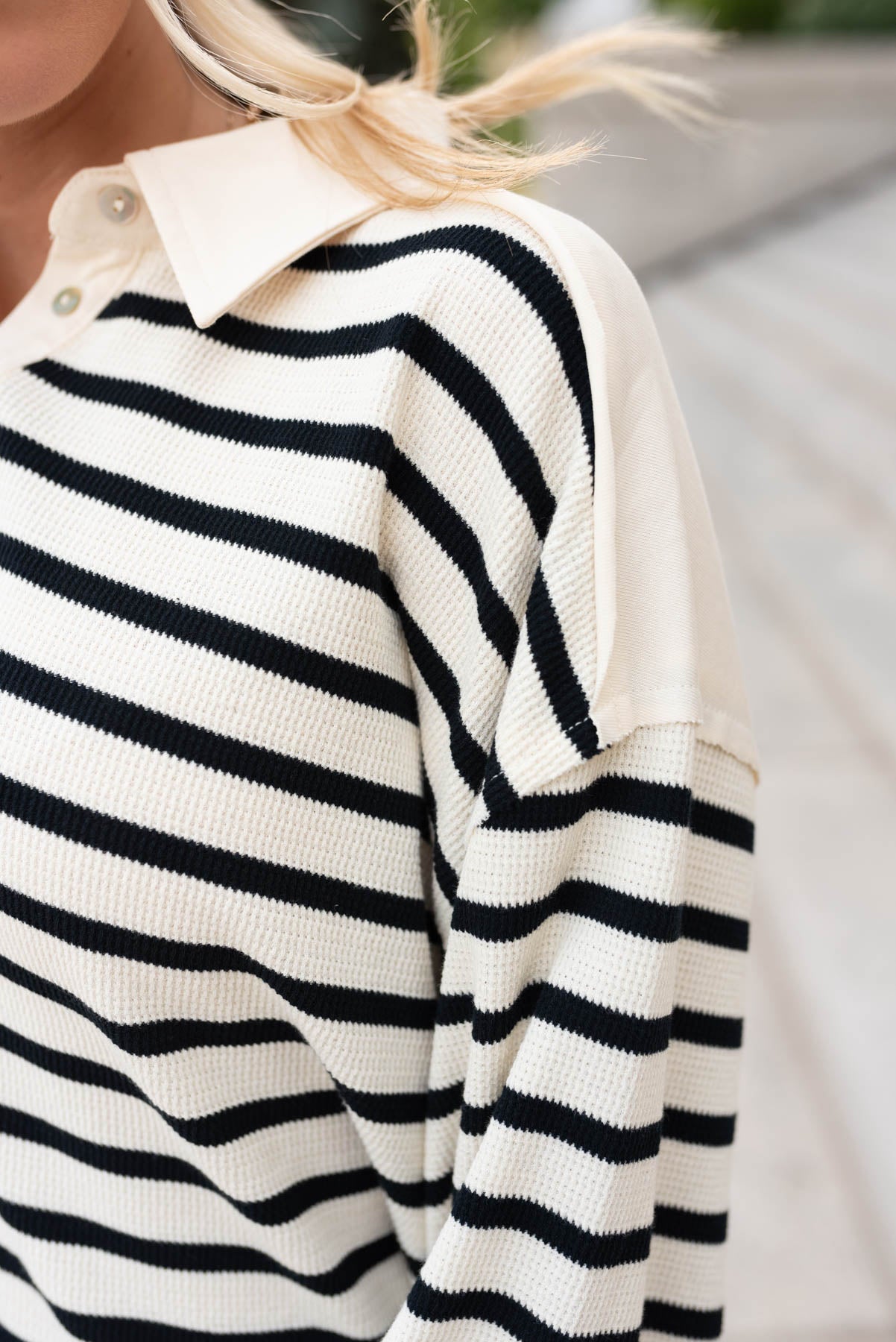 Finley Black Stripe Pullover