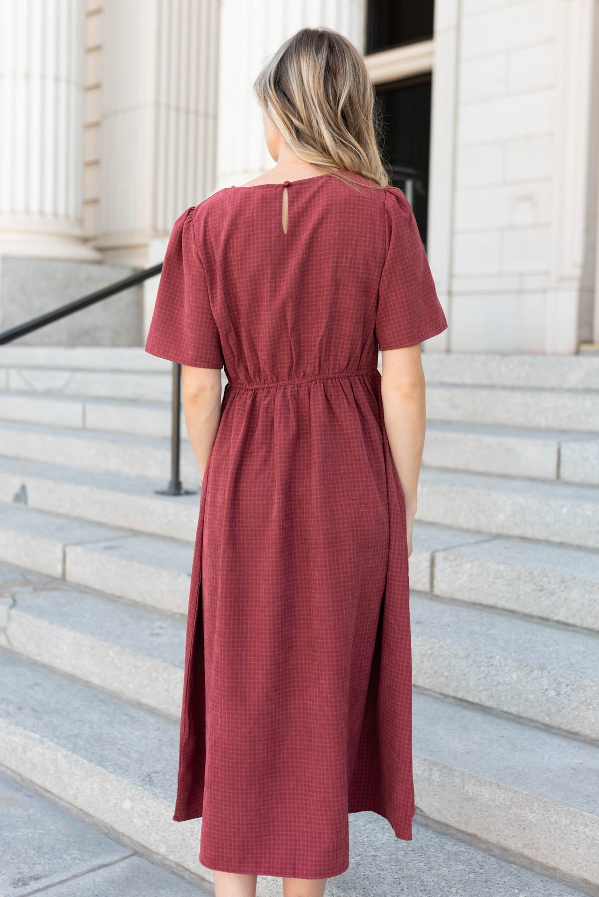 Fiona Dusty Maroon Dress