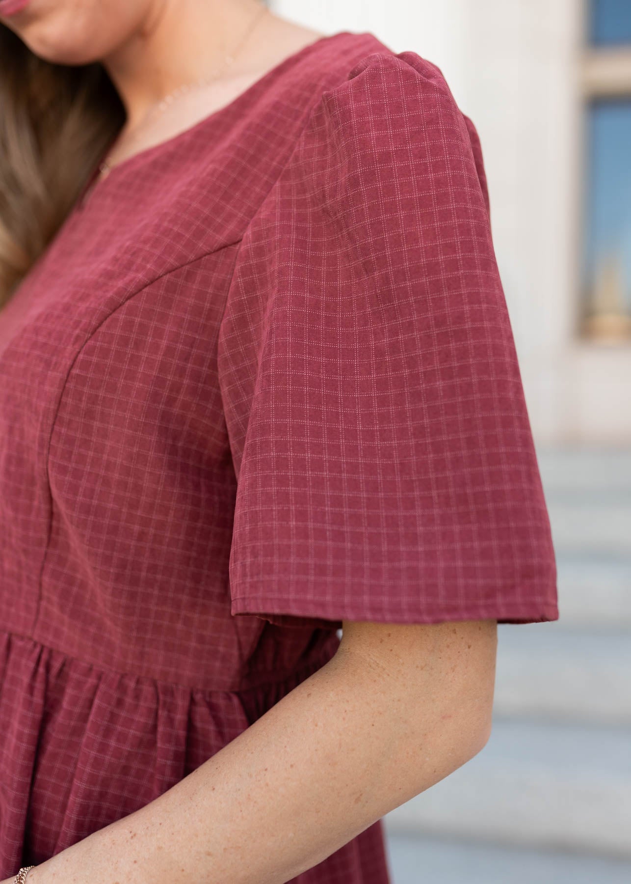 Fiona Dusty Maroon Dress