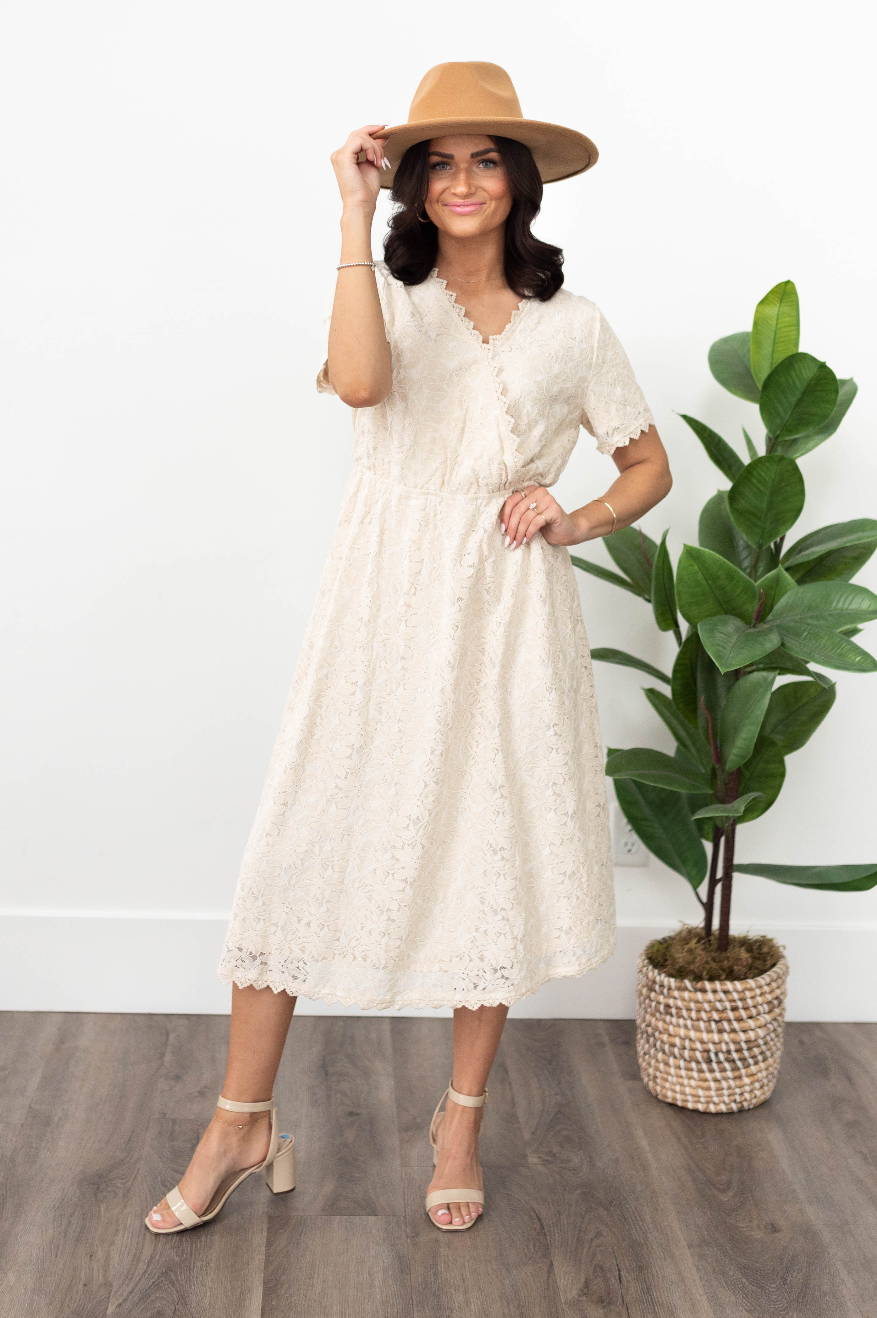 Fleur Cream Lace Dress