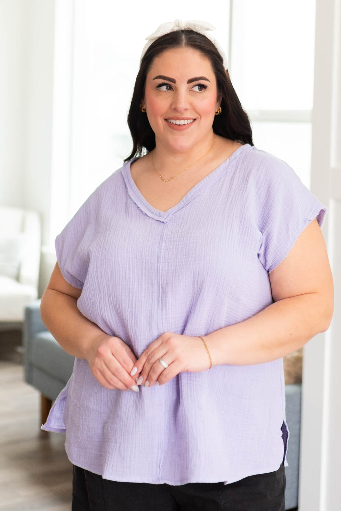 Flora Lavender Top